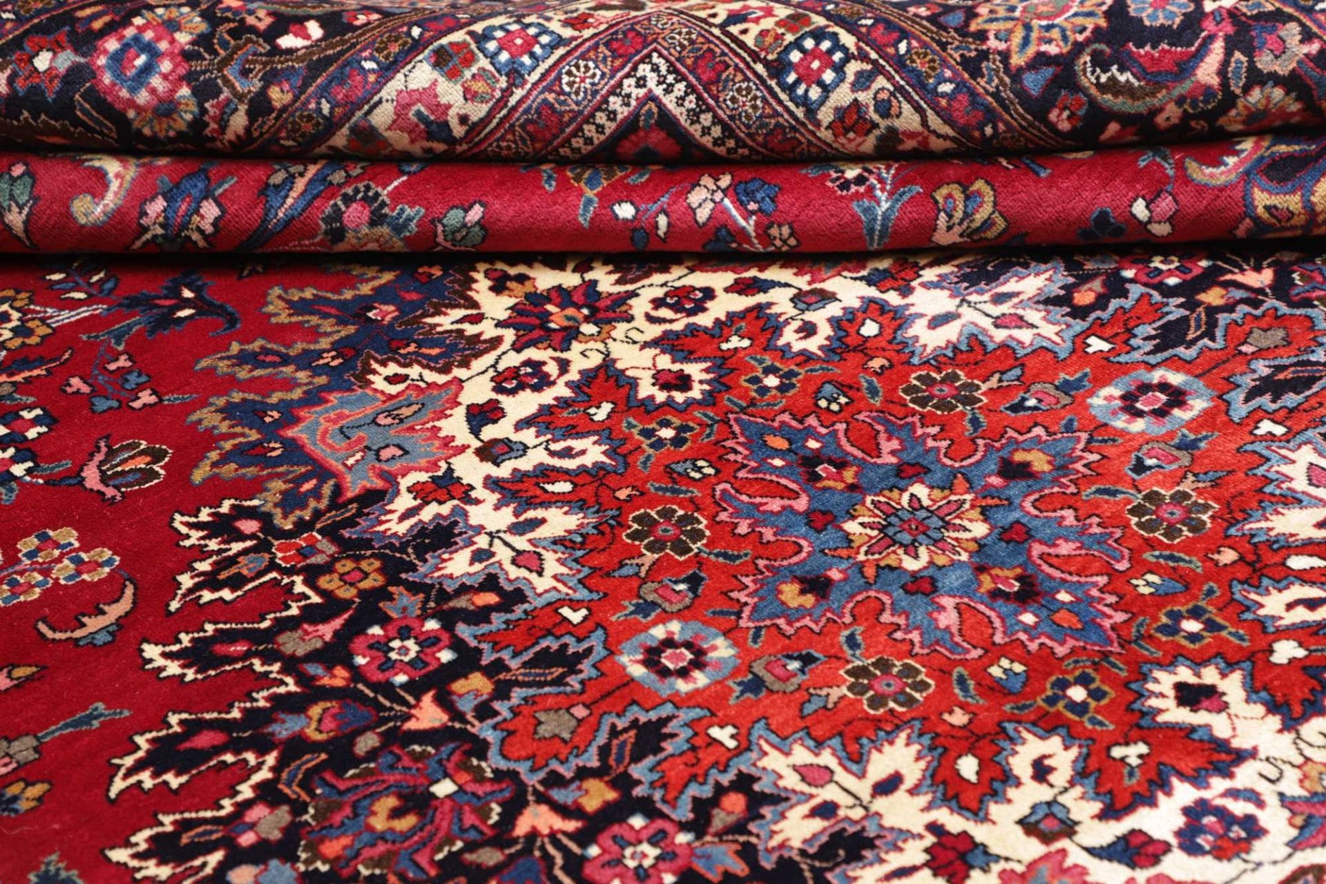 Handgeknüpfter Mashhad Perserteppich 319 × 407 cm