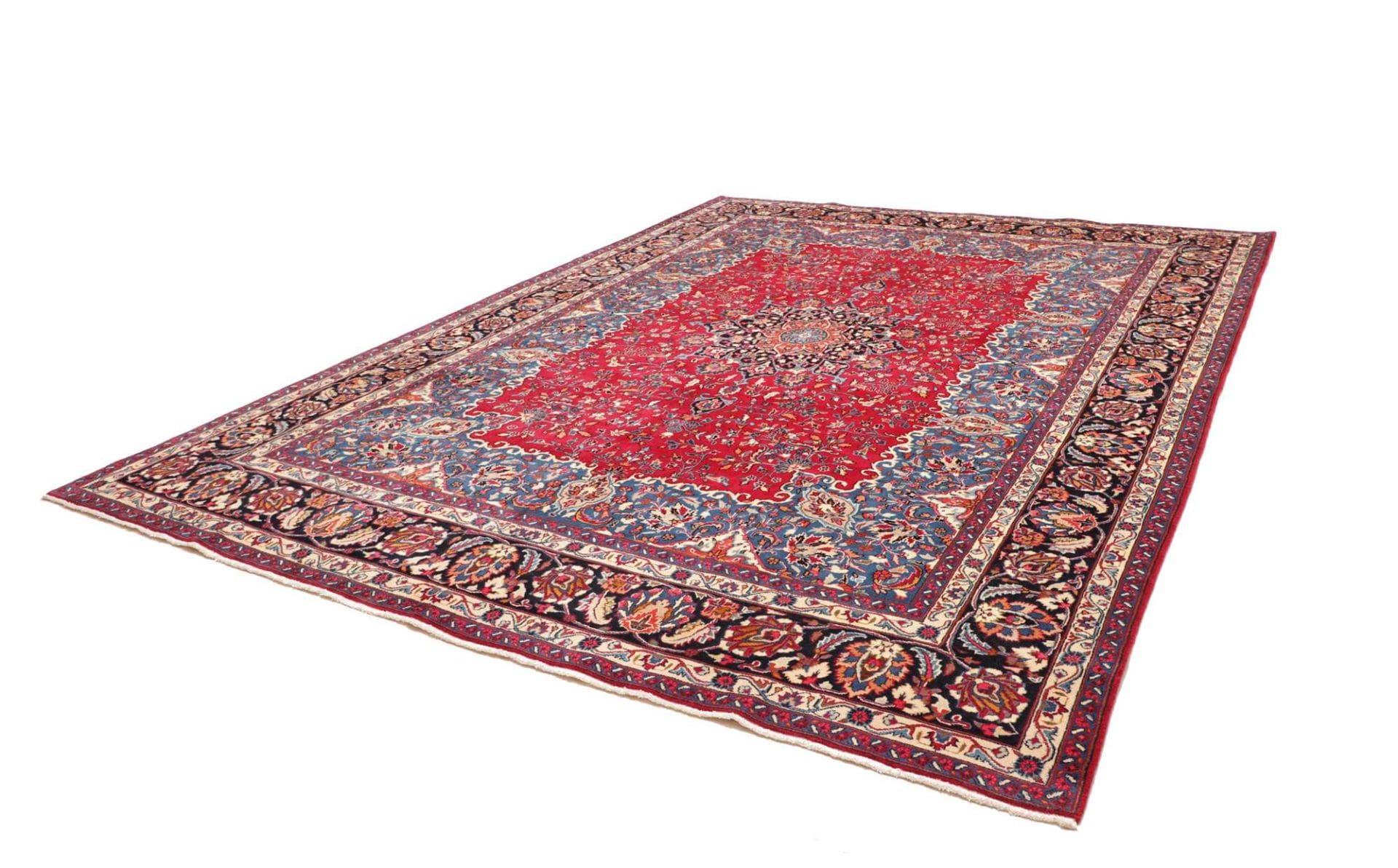 Mashhad Perserteppich aus Iran, 299 × 383 cm