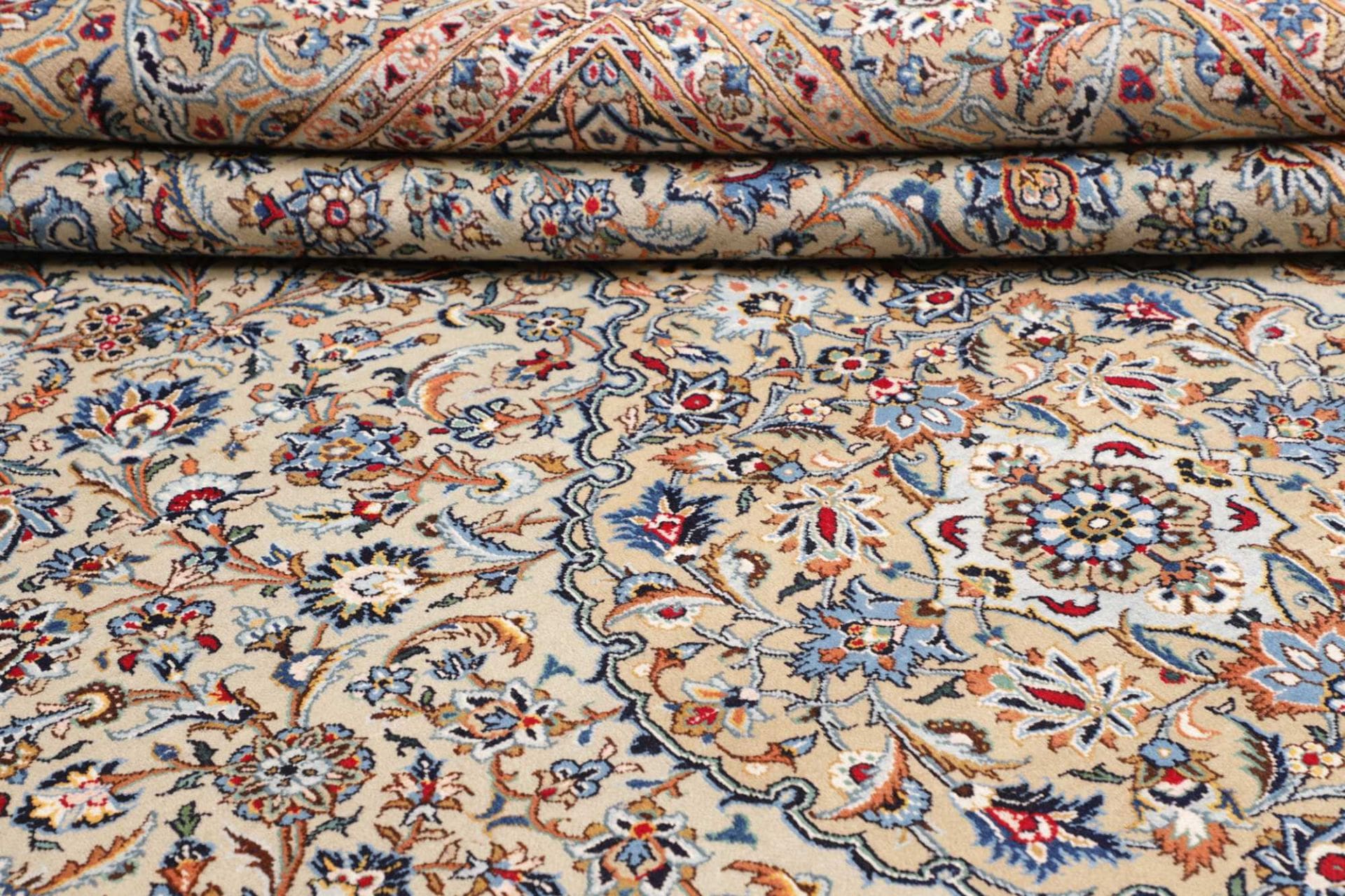 Handgeknüpfter Kashan Perserteppich, 276 × 399 cm, Wolle