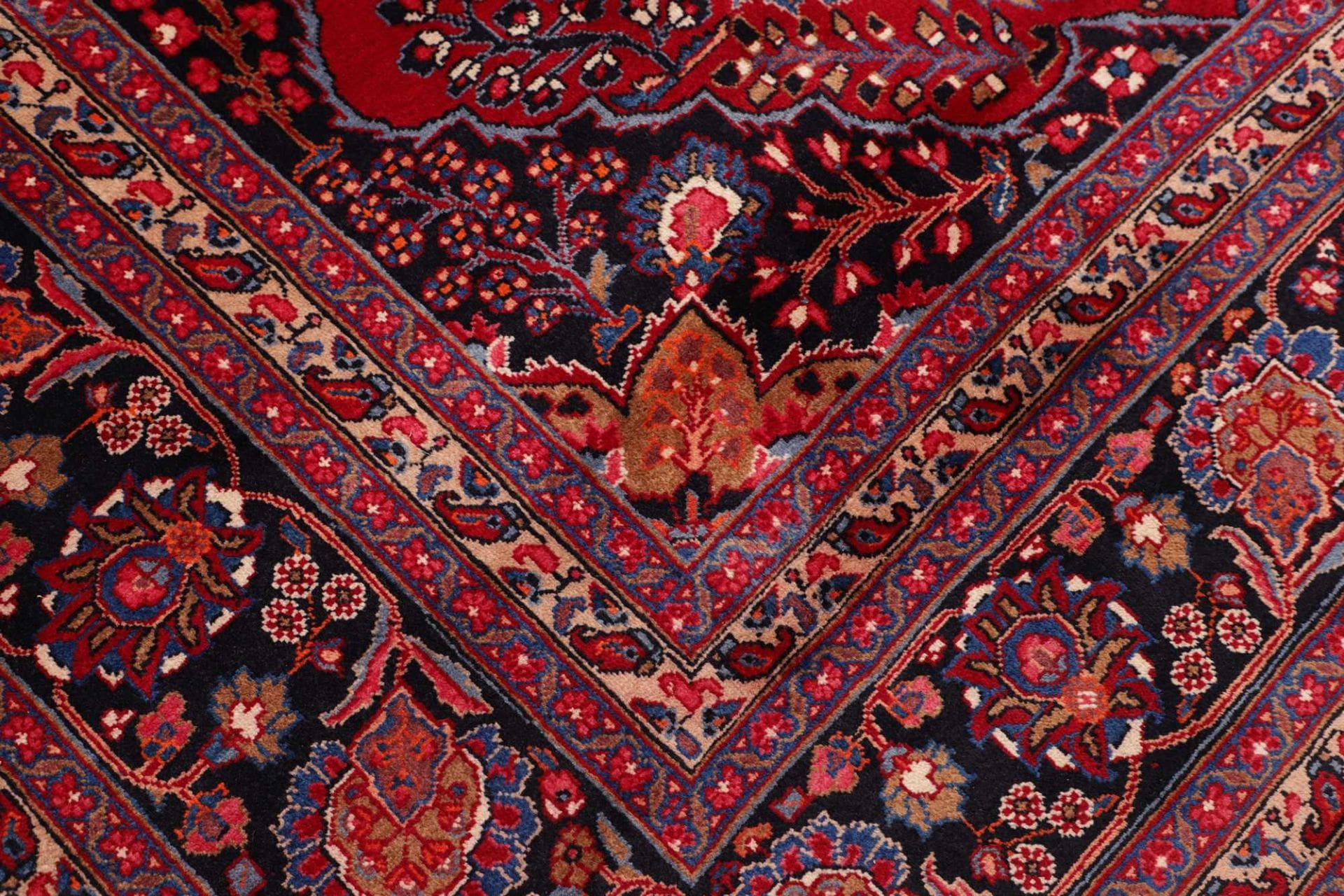 Handgeknüpfter Mashhad Perserteppich, 304 × 399 cm, Wolle