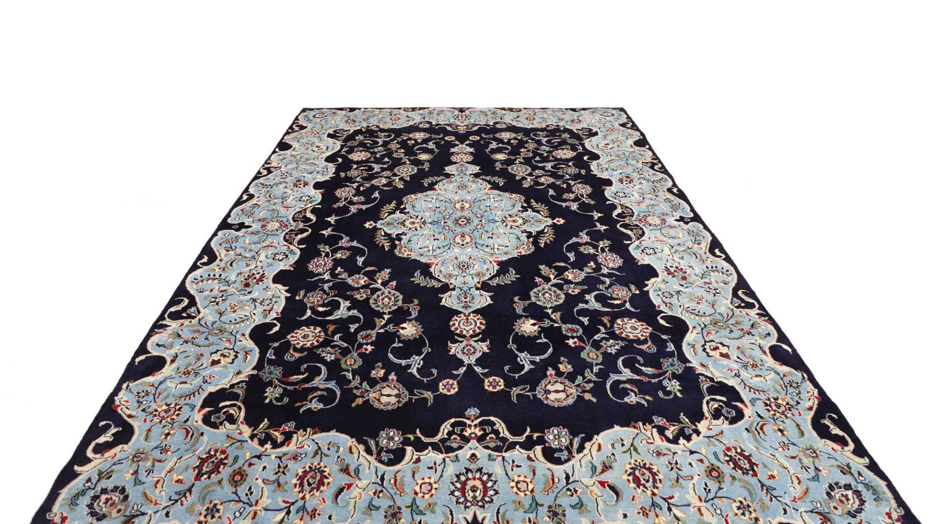 Kashan Perserteppich 217 × 321 cm aus Wolle, handgeknüpft