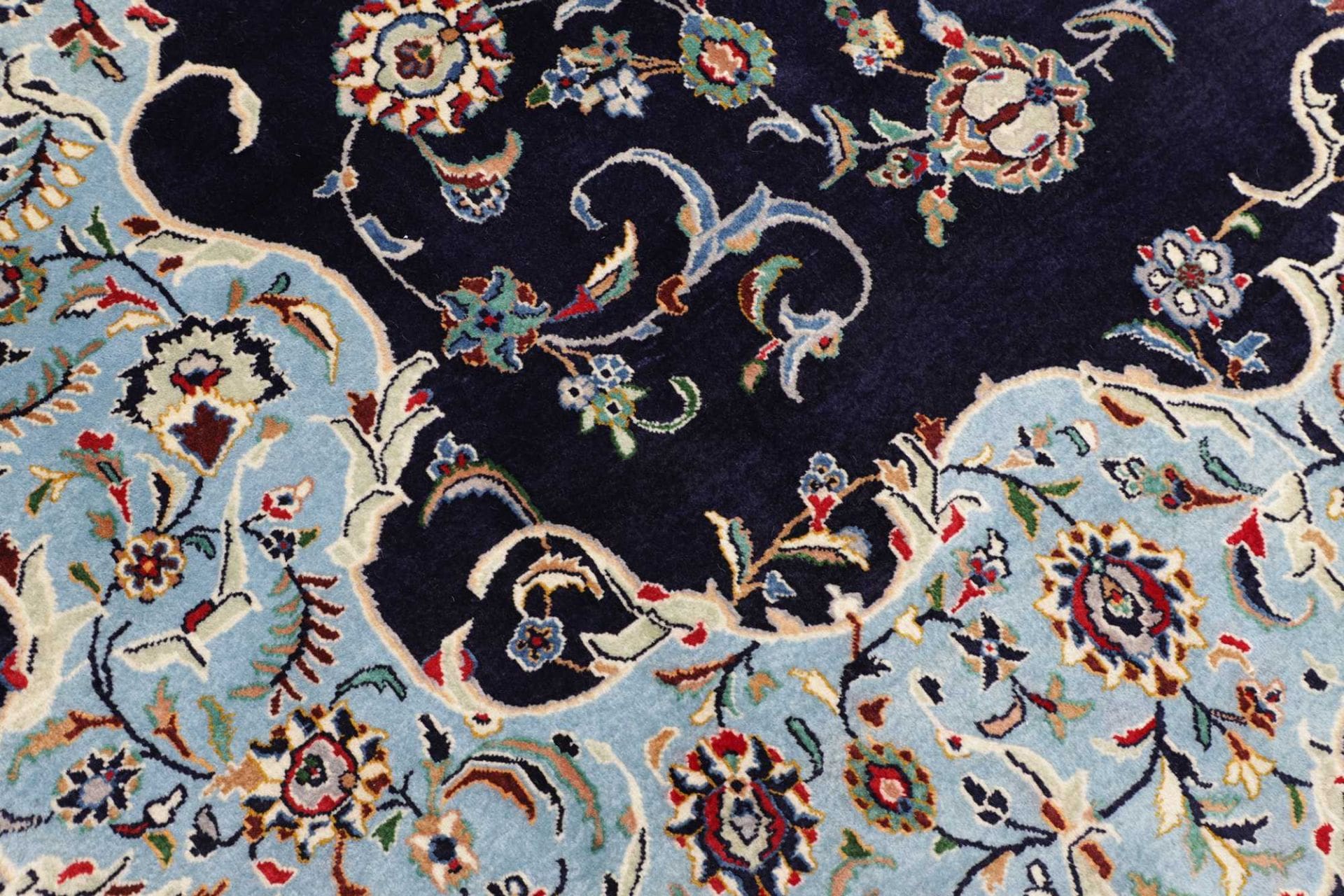 Kashan Perserteppich 217 × 321 cm aus Wolle, handgeknüpft