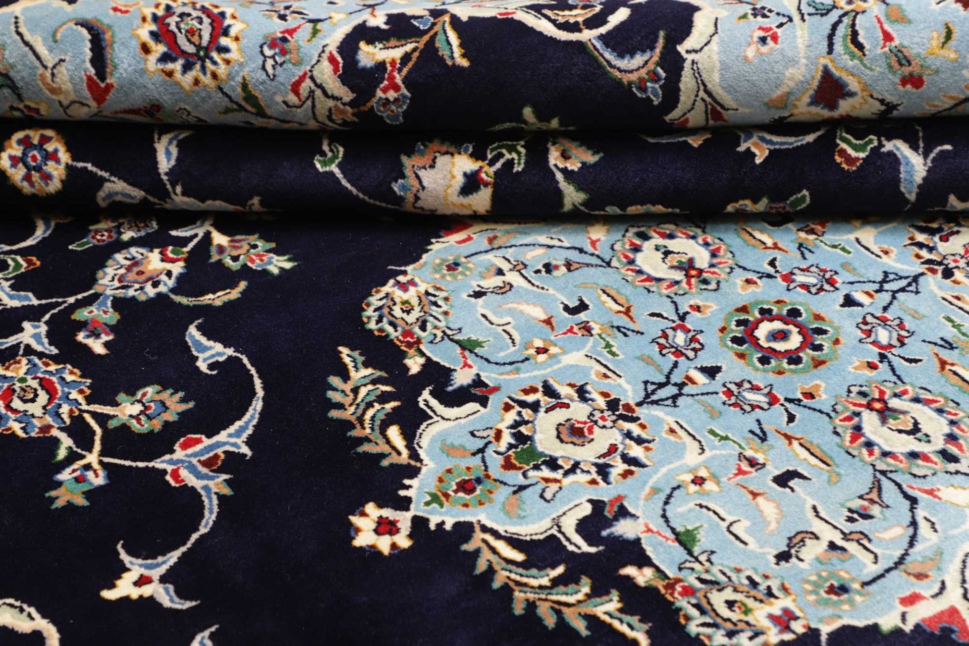 Kashan Perserteppich 217 × 321 cm aus Wolle, handgeknüpft