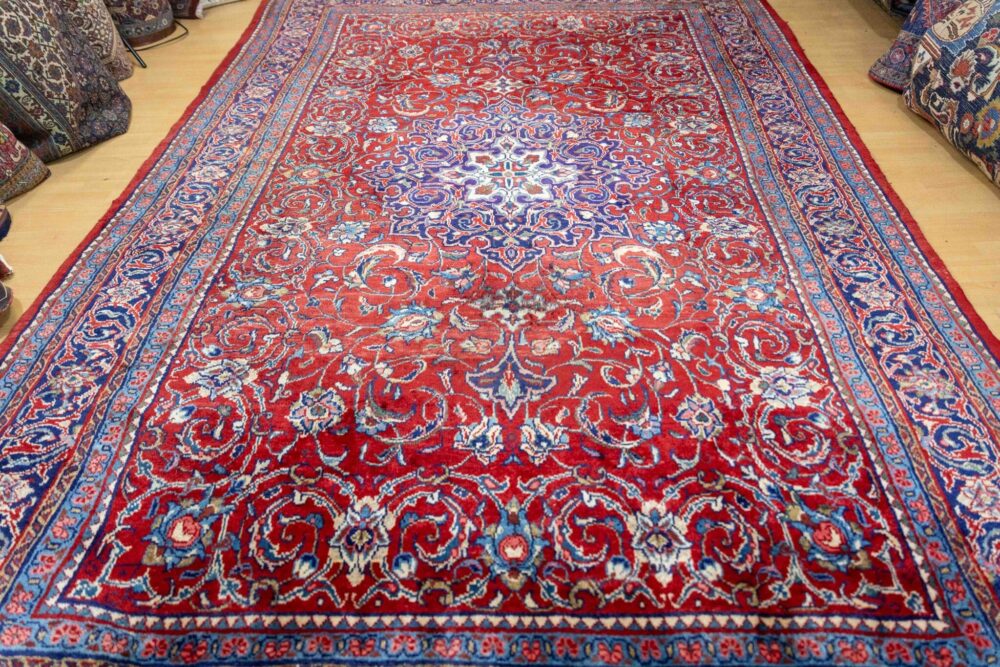 Perserteppich Sarough Mahal 355 x 228 cm Bio-Wolle handgeknüpft