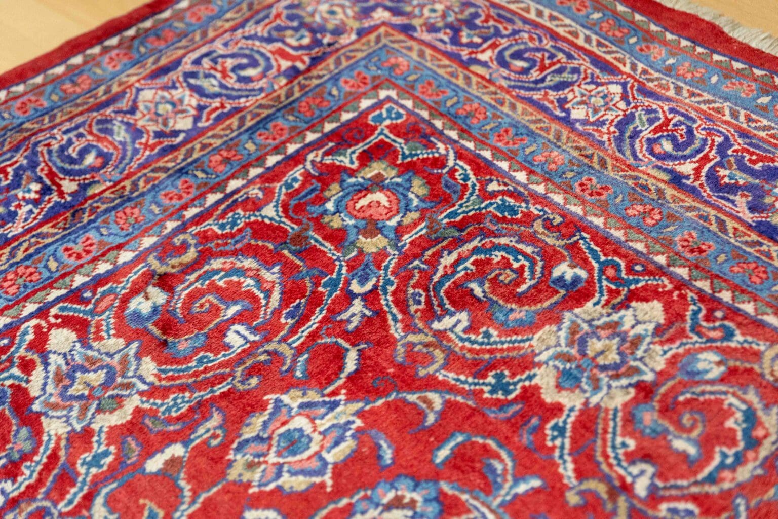 Perserteppich Sarough Mahal 355 x 228 cm Bio-Wolle handgeknüpft