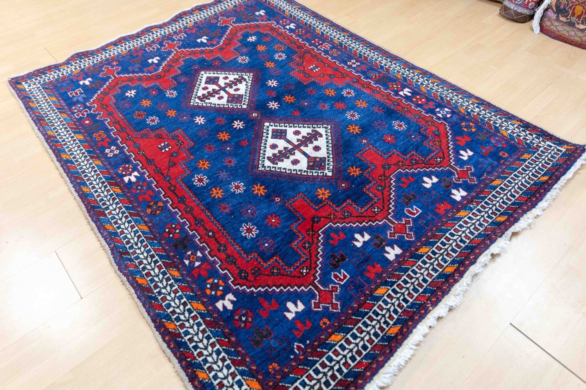 Afshar Perserteppich aus Iran, 180 × 140 cm