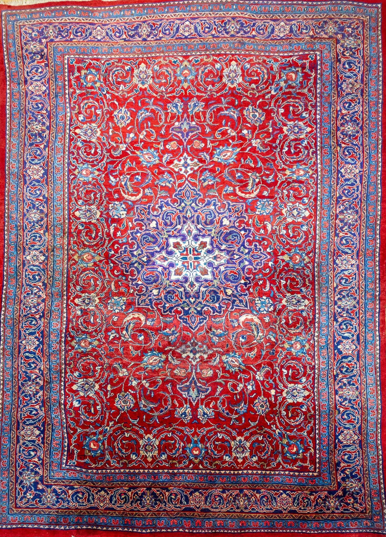 Perserteppich Sarough Mahal 355 x 228 cm Bio-Wolle handgeknüpft