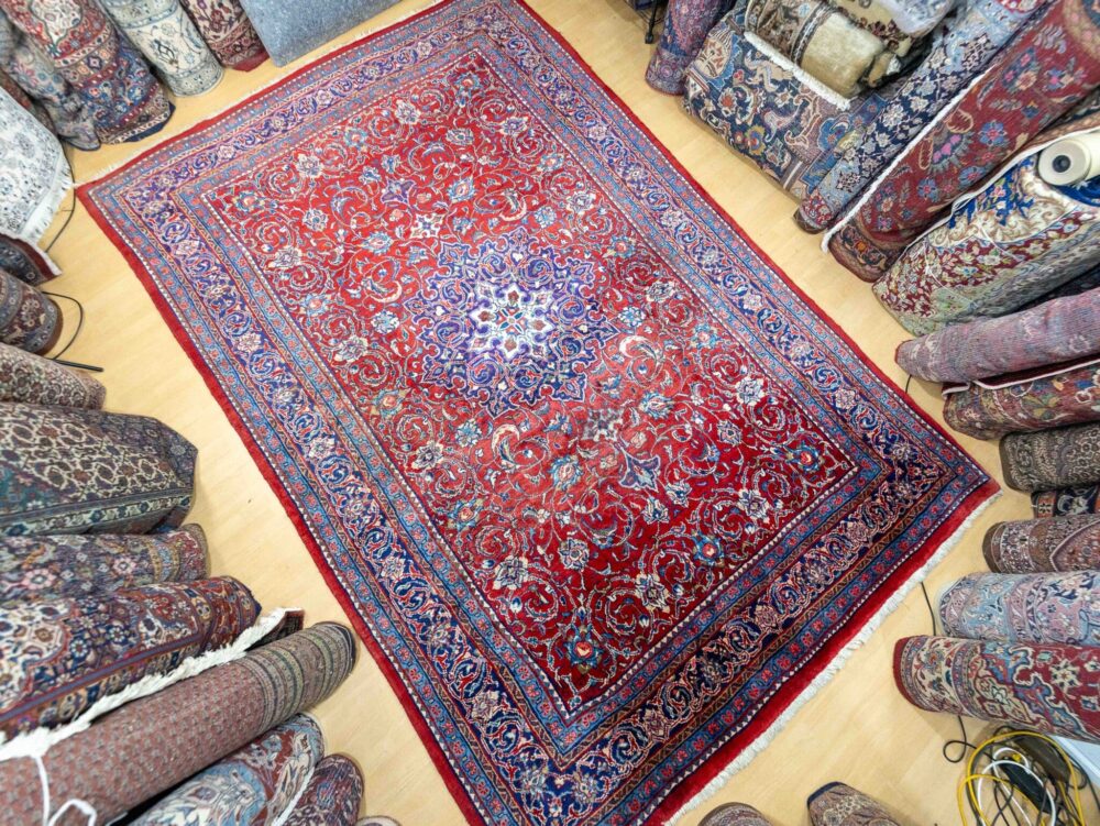 Perserteppich Sarough Mahal 355 x 228 cm Bio-Wolle handgeknüpft