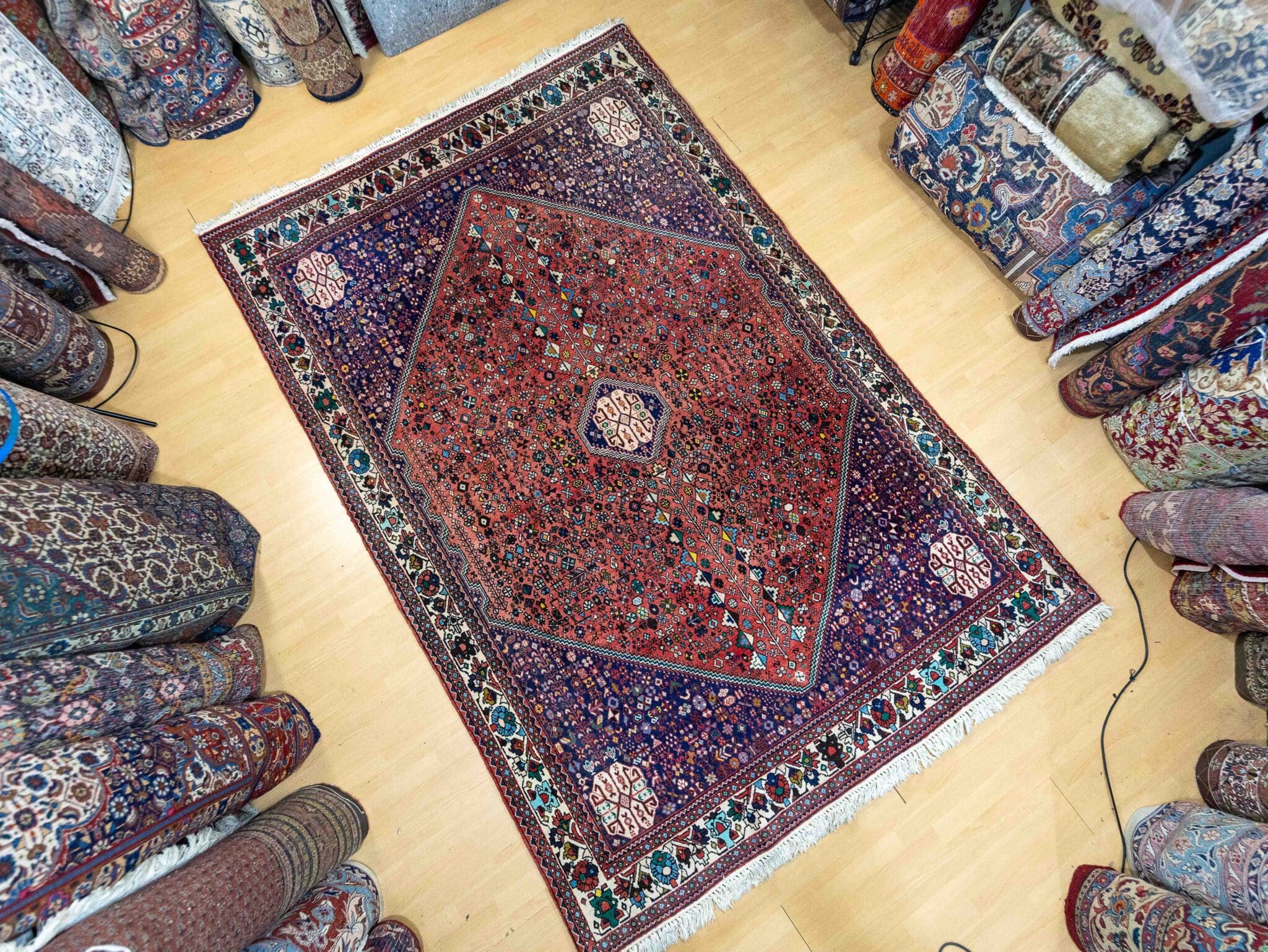 Handgeknüpfter Shiraz Perserteppich 280 × 193 cm