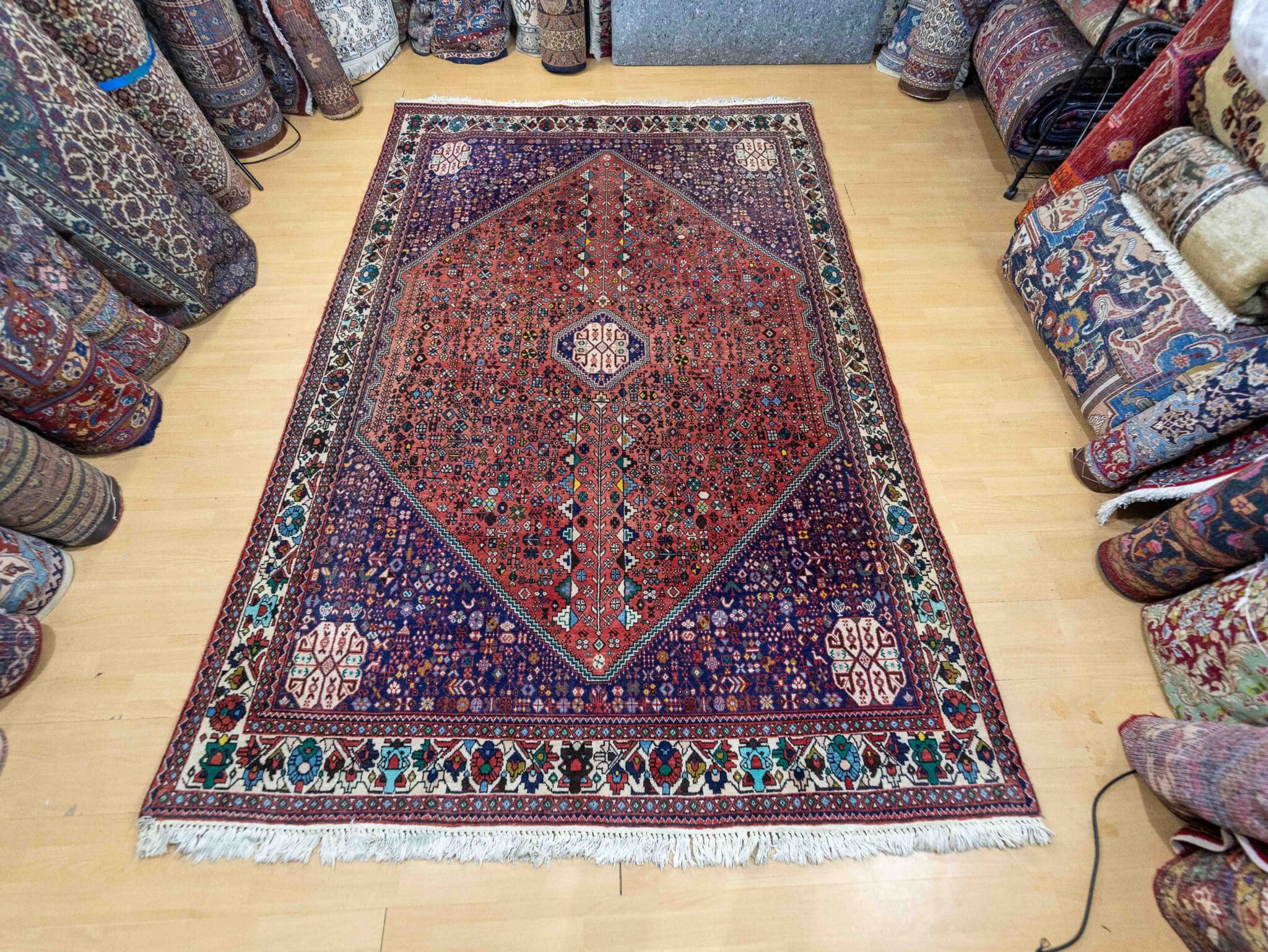 Handgeknüpfter Shiraz Perserteppich 280 × 193 cm