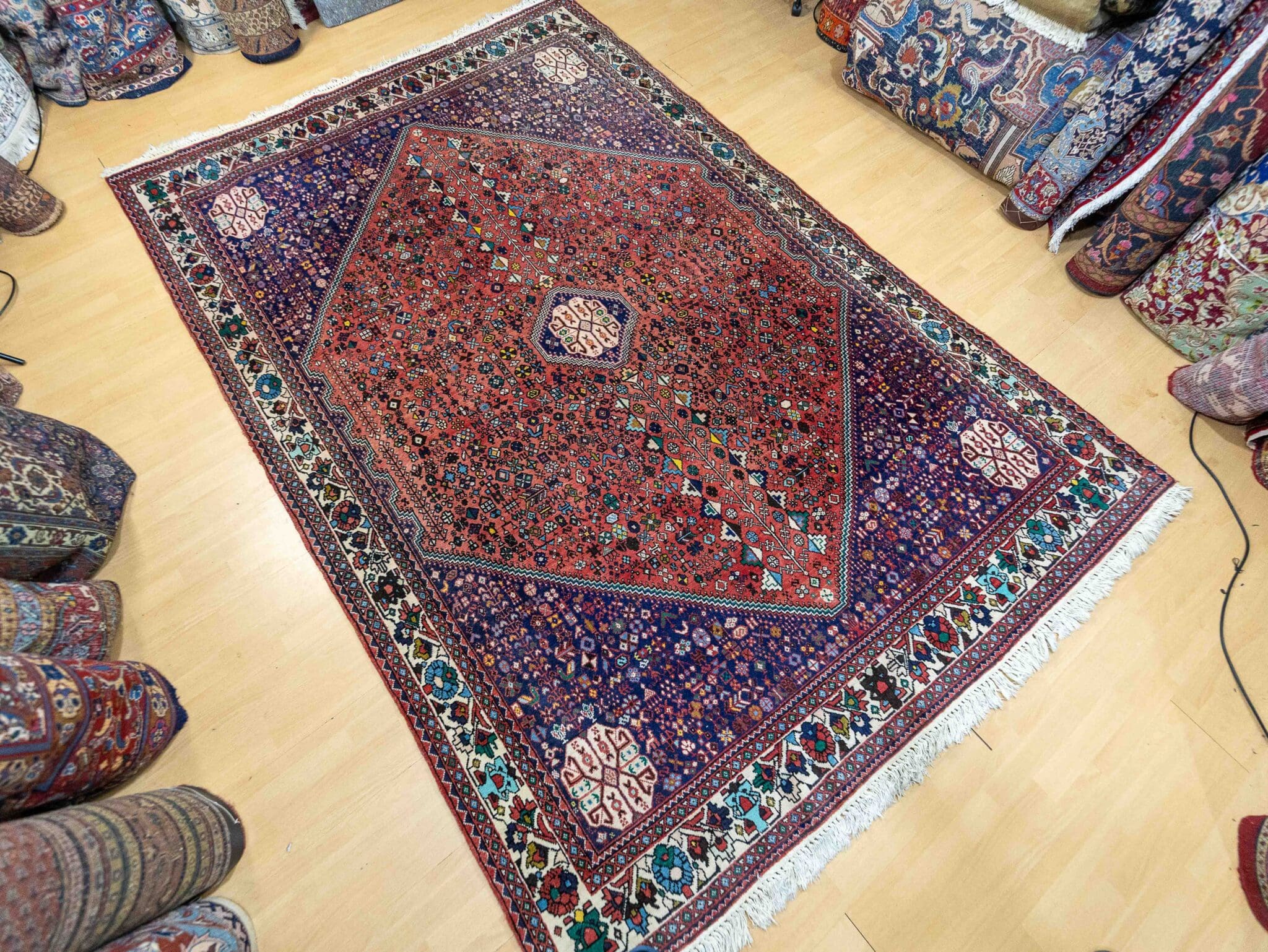 Handgeknüpfter Shiraz Perserteppich 280 × 193 cm