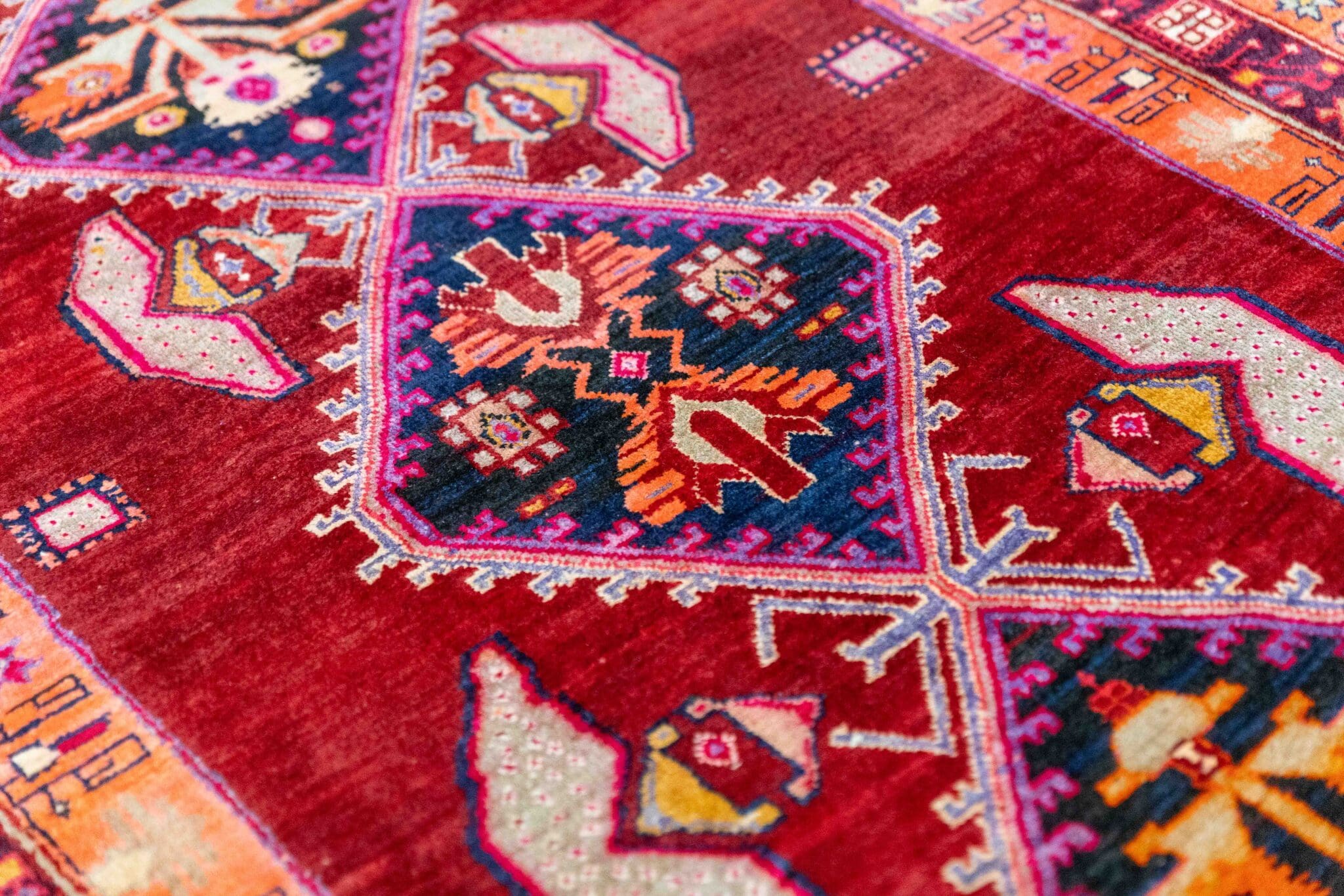 Kazak Orientteppich aus Russland, 300 × 120 cm
