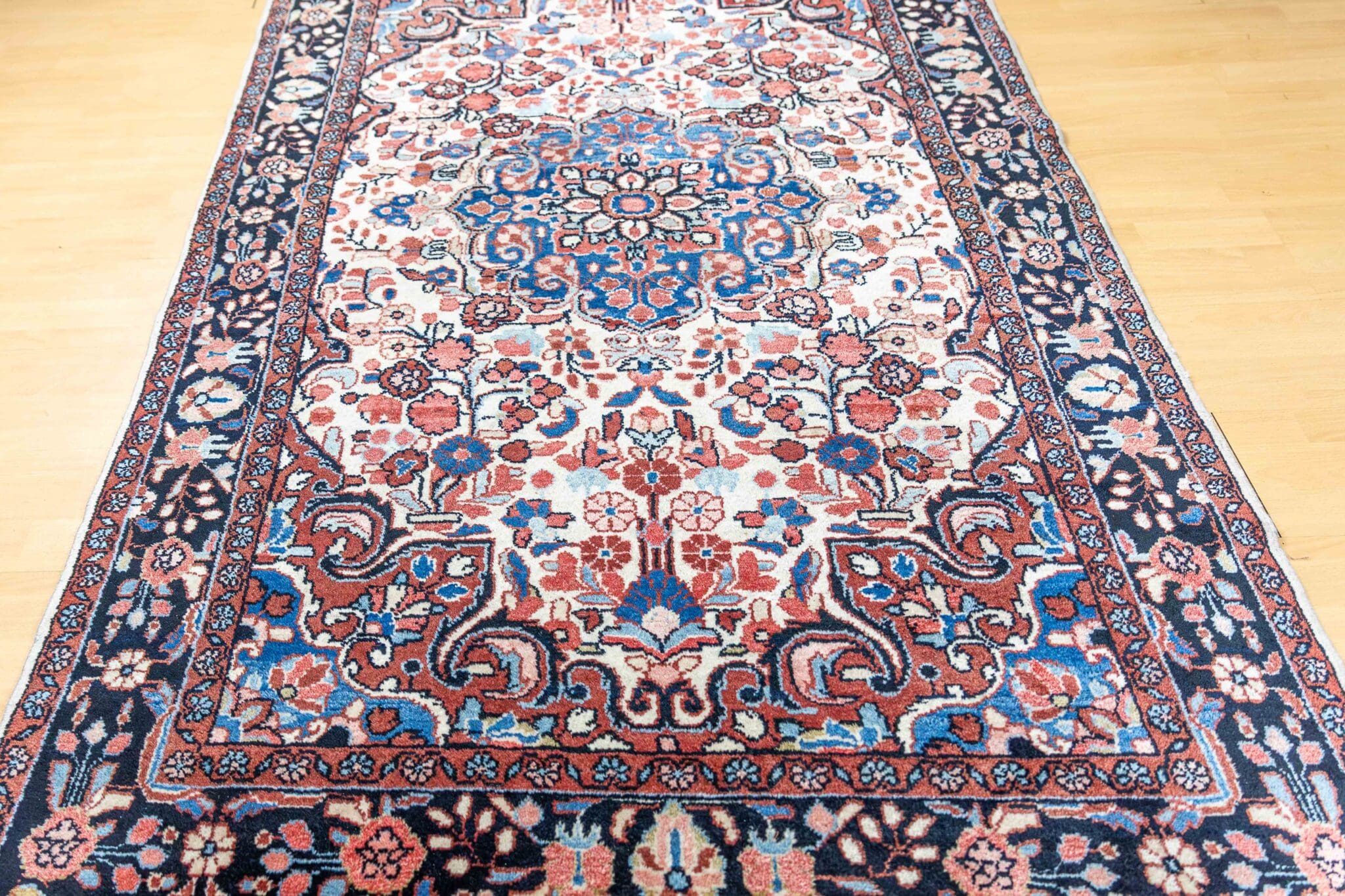 Handgeknüpfter Hamadan Perserteppich 220 × 145 cm