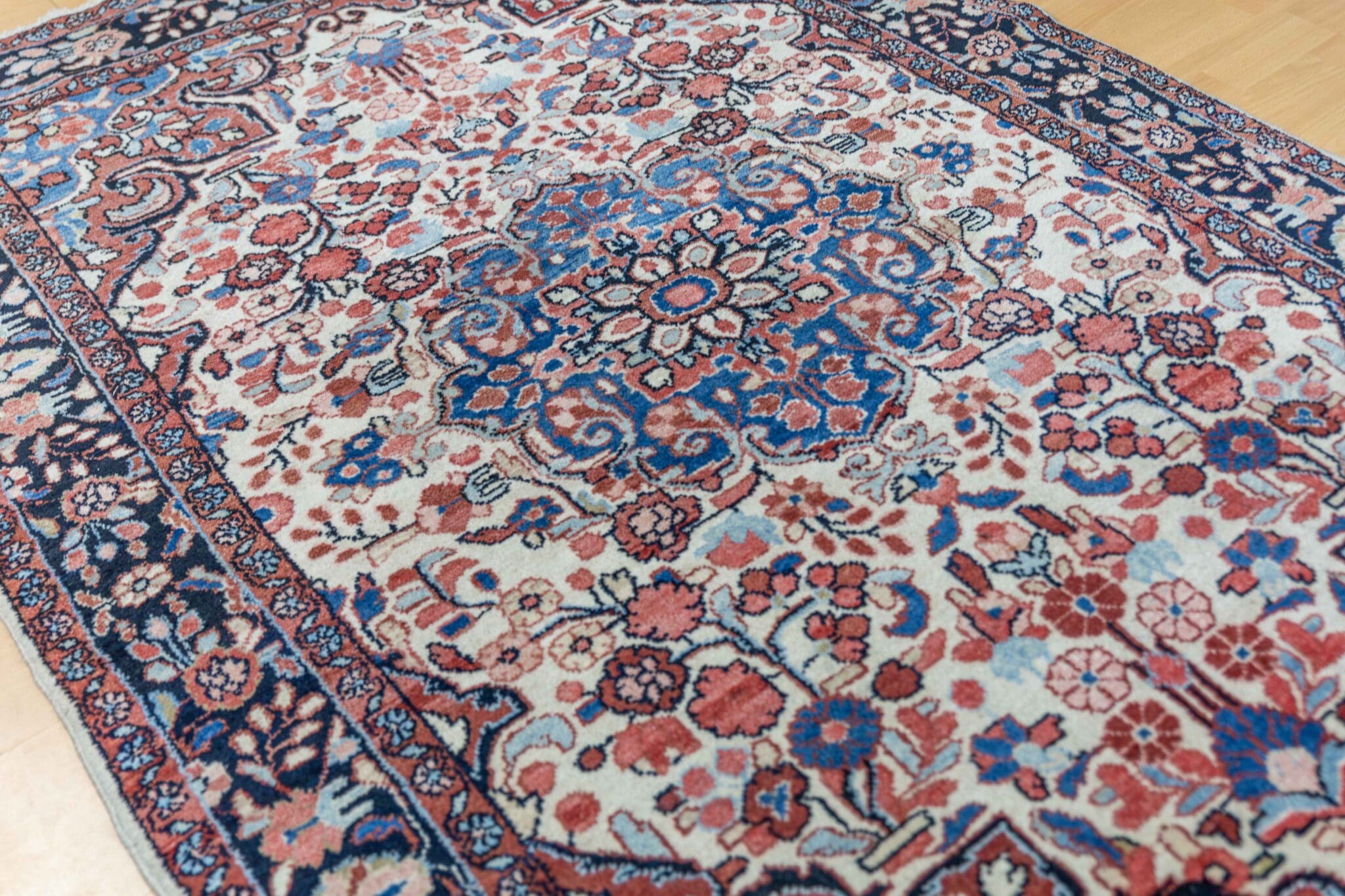 Handgeknüpfter Hamadan Perserteppich 220 × 145 cm