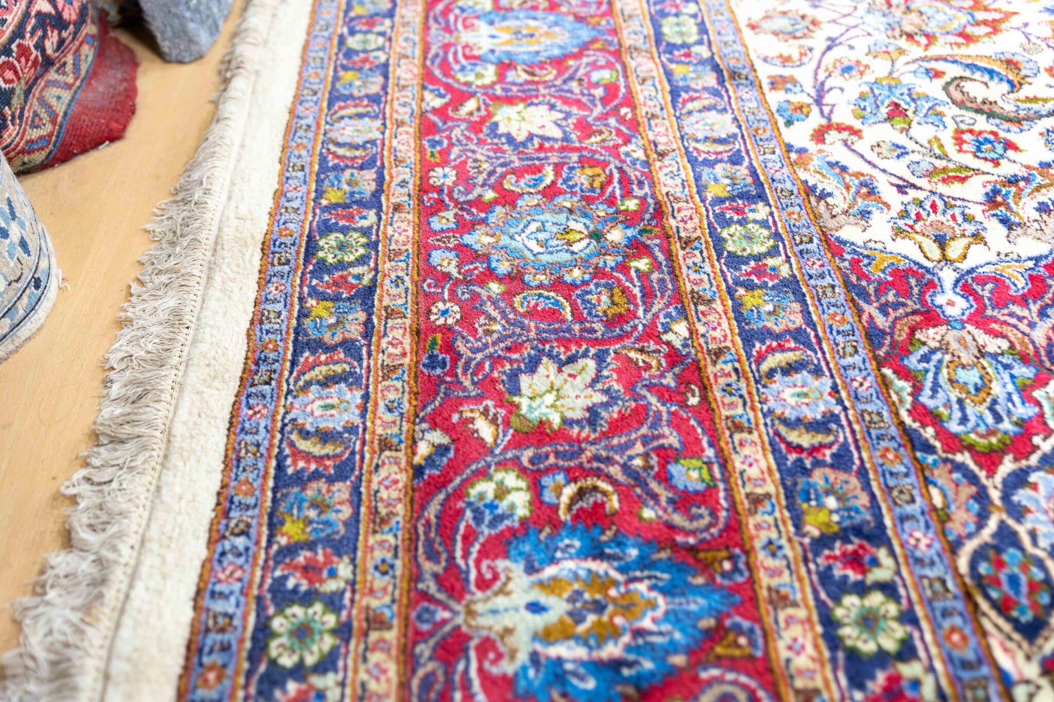 Handgeknüpfter Täbriz Perserteppich 357 × 246 cm