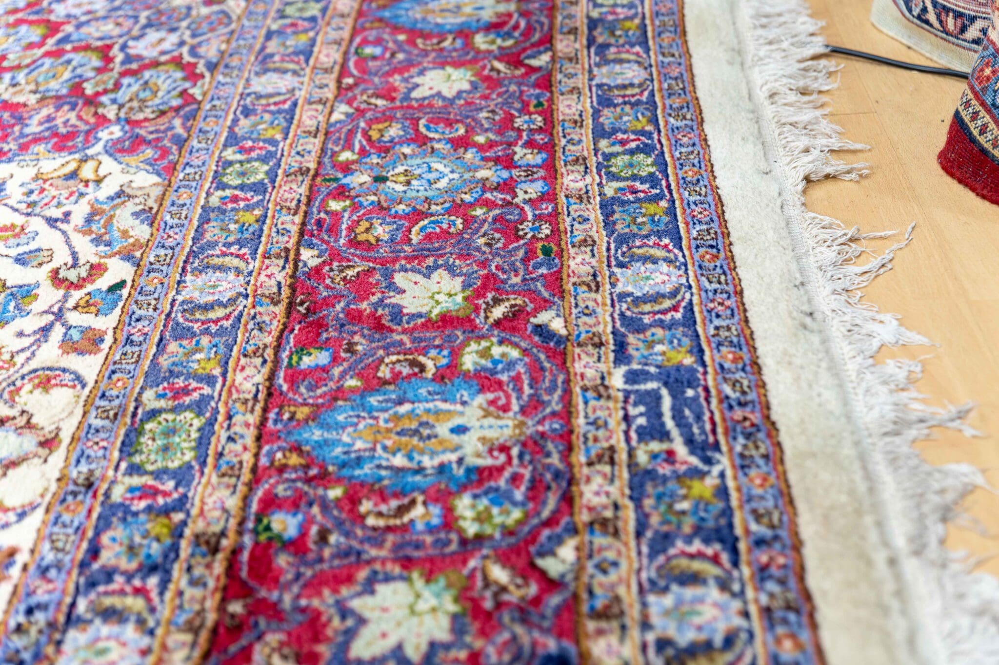 Handgeknüpfter Täbriz Perserteppich 357 × 246 cm