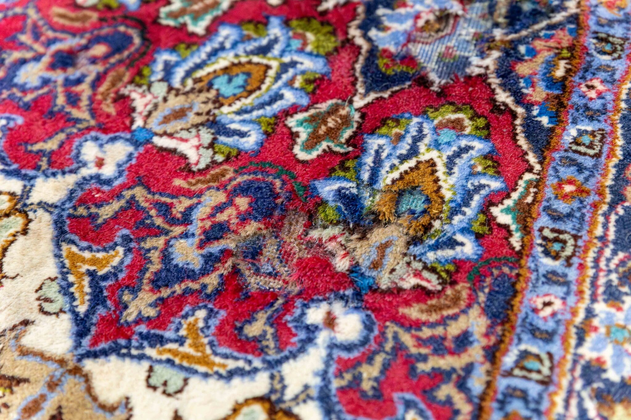 Handgeknüpfter Täbriz Perserteppich 357 × 246 cm