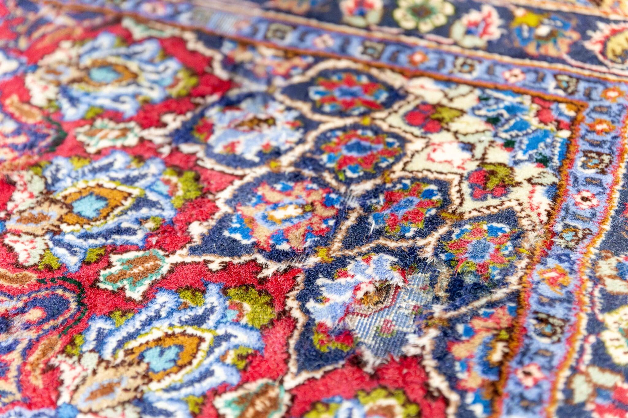 Handgeknüpfter Täbriz Perserteppich 357 × 246 cm