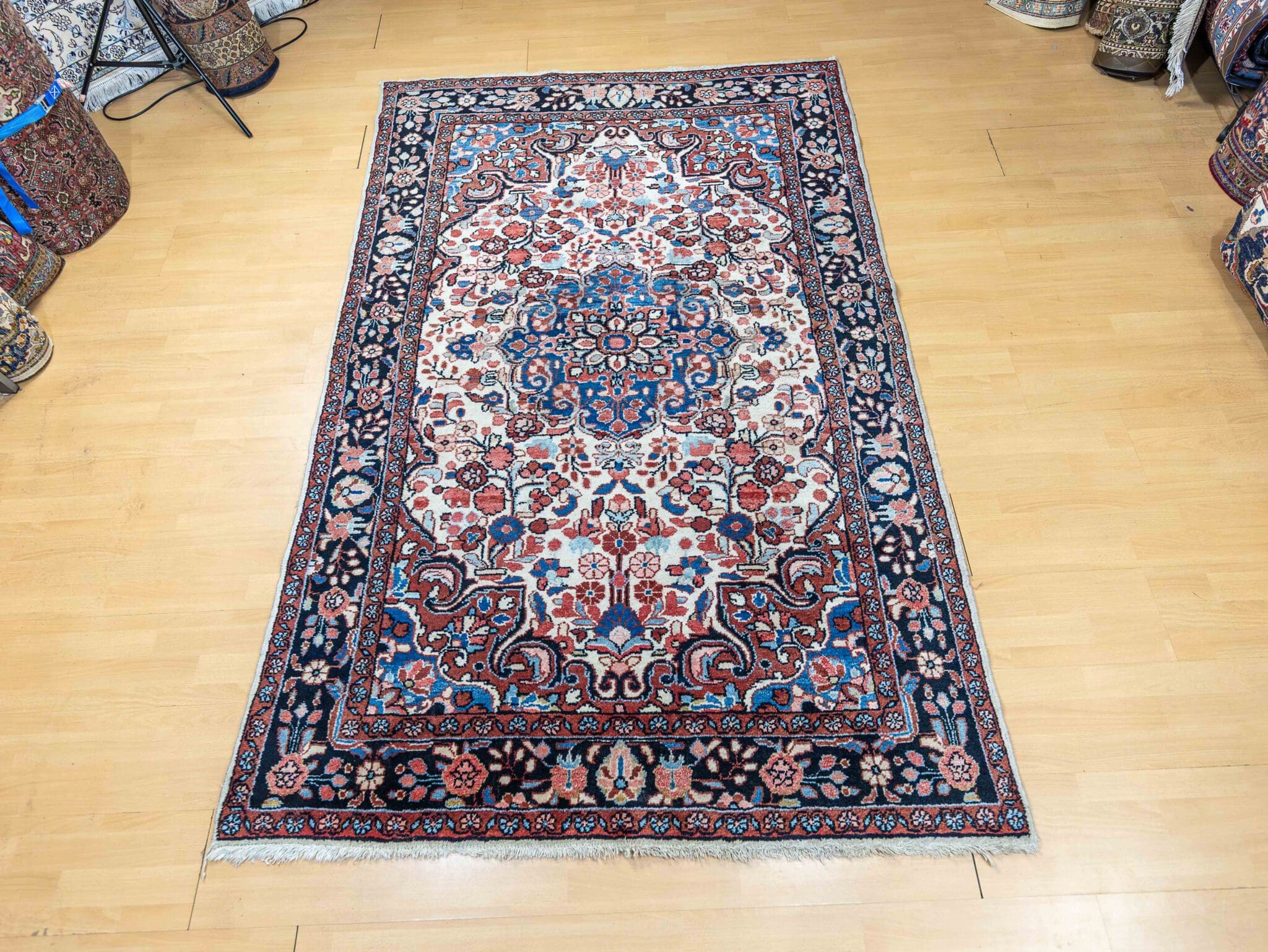 Handgeknüpfter Hamadan Perserteppich 220 × 145 cm