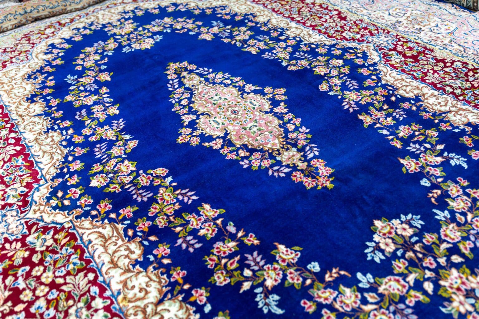 Perserteppich Kerman 400x300cm Wolle handgeknüpft