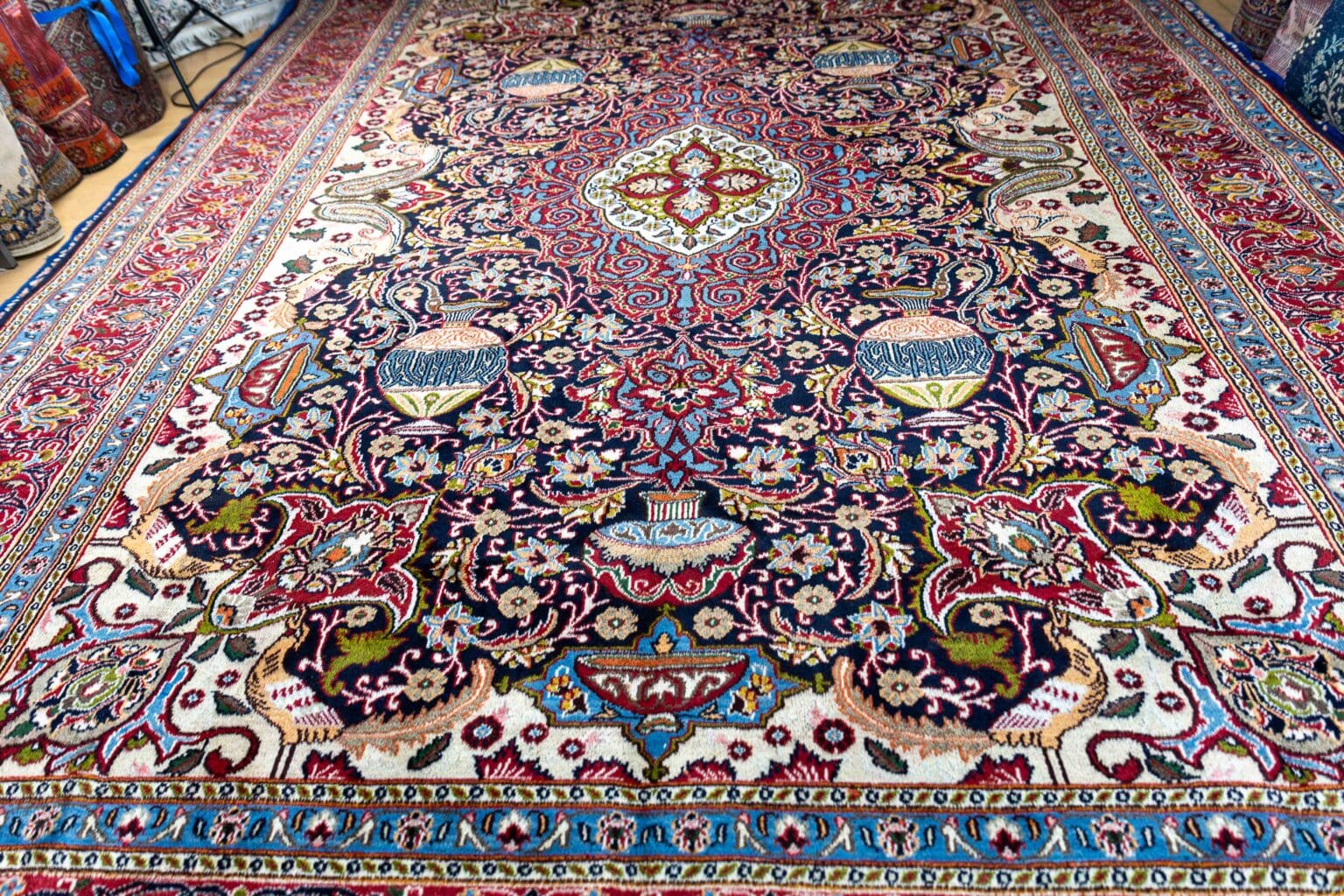 Perserteppich Kashmar 382 x 291 cm Wolle handgeknüpft