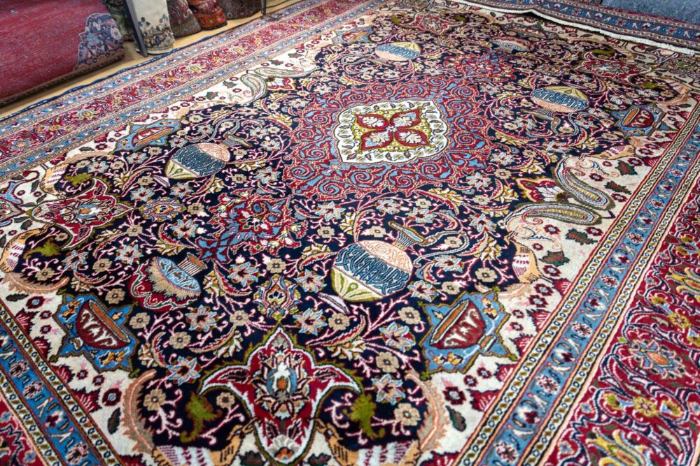 Perserteppich Kashmar 382 x 291 cm Wolle handgeknüpft
