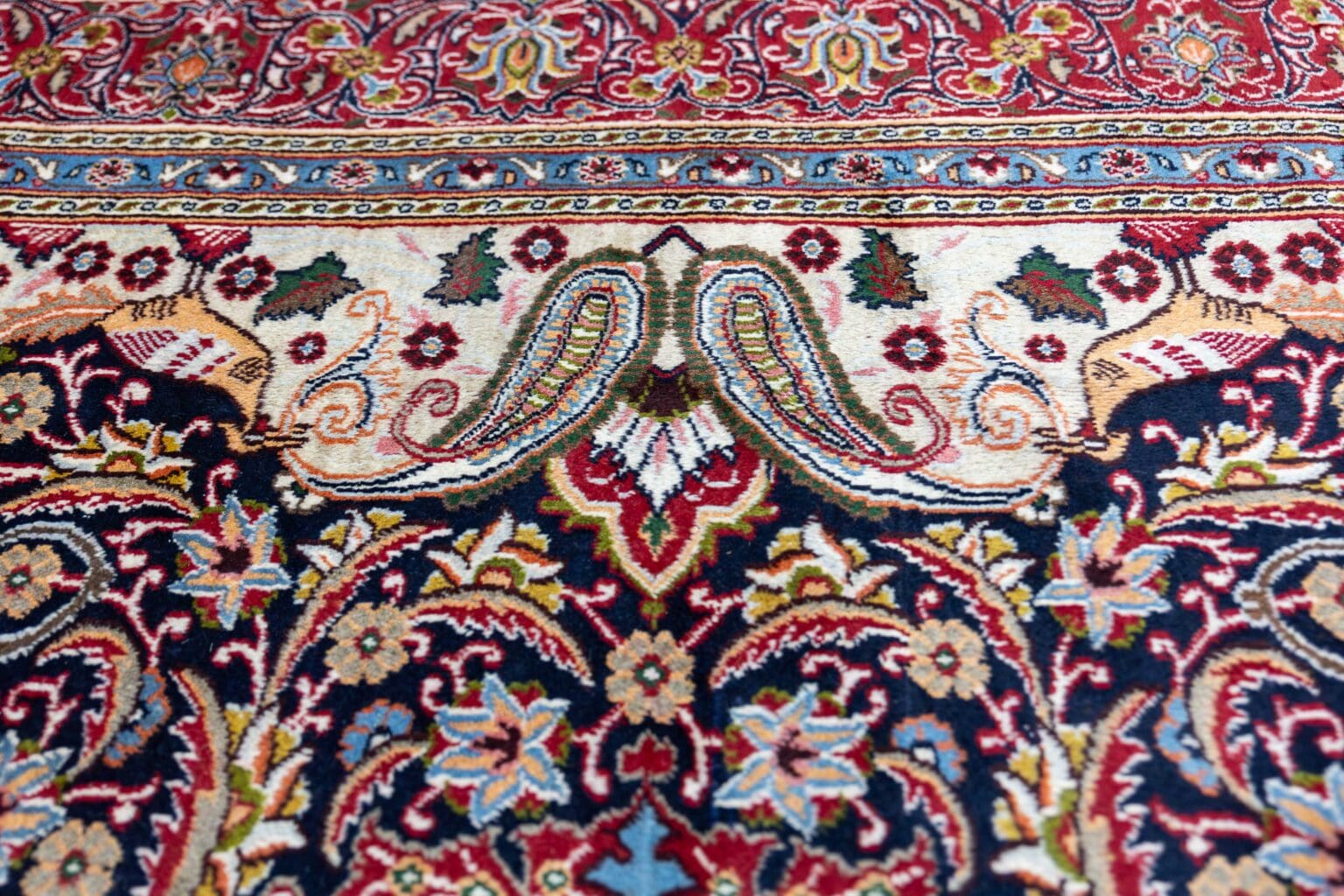 Perserteppich Kashmar 382 x 291 cm Wolle handgeknüpft