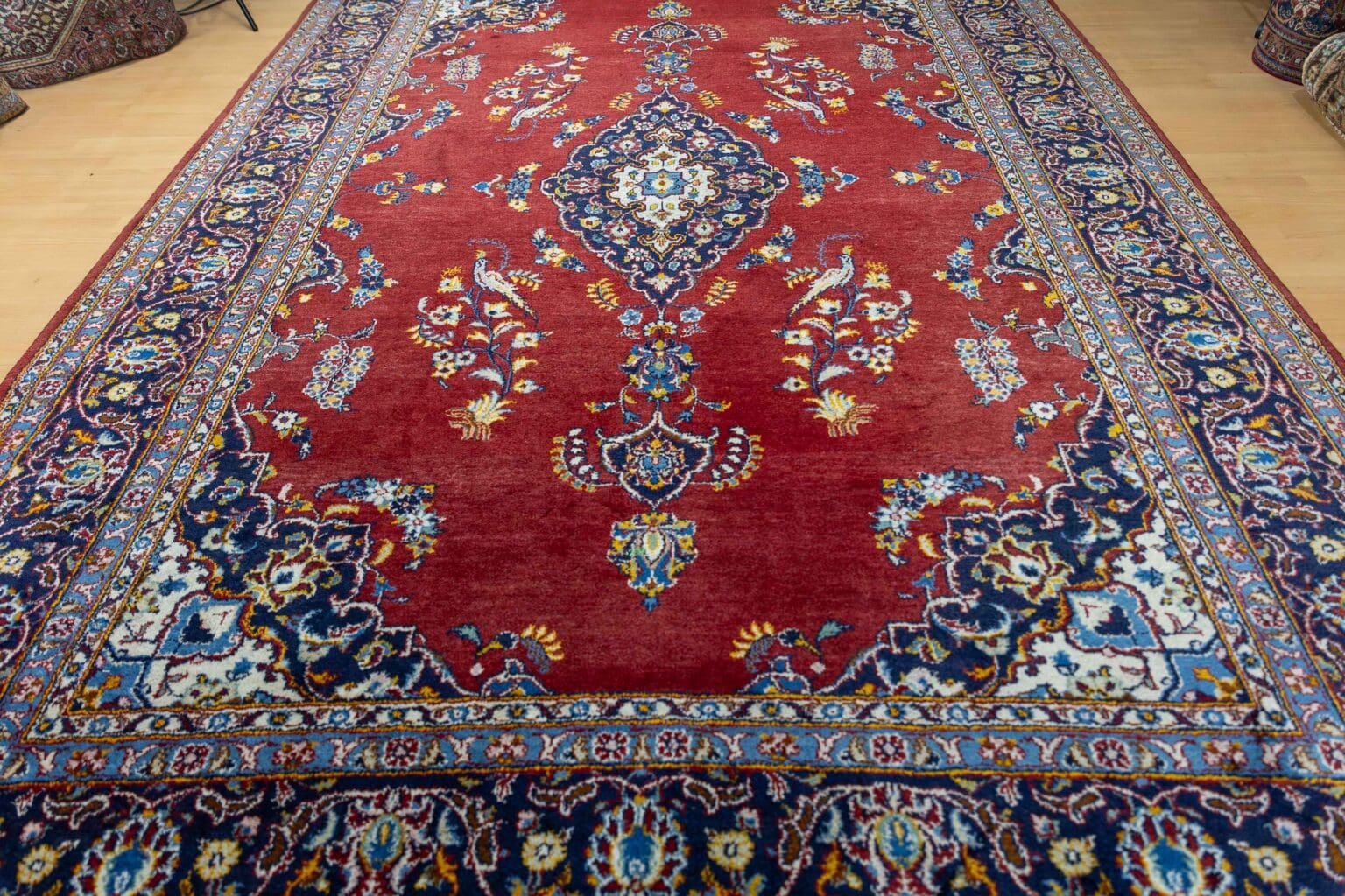 Perserteppich Kashan 320 x 230 cm Wolle handgeknüpft