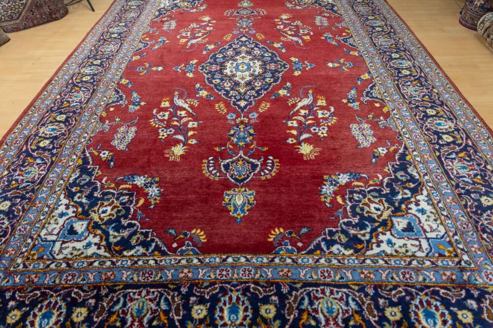 Perserteppich Kashan 320 x 230 cm Wolle handgeknüpft