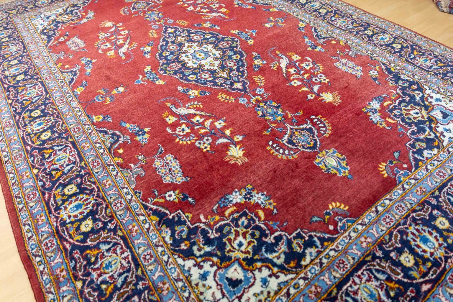 Perserteppich Kashan 320 x 230 cm Wolle handgeknüpft