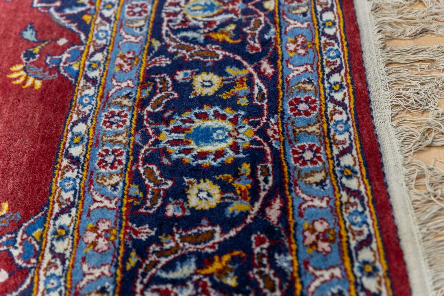 Perserteppich Kashan 320 x 230 cm Wolle handgeknüpft