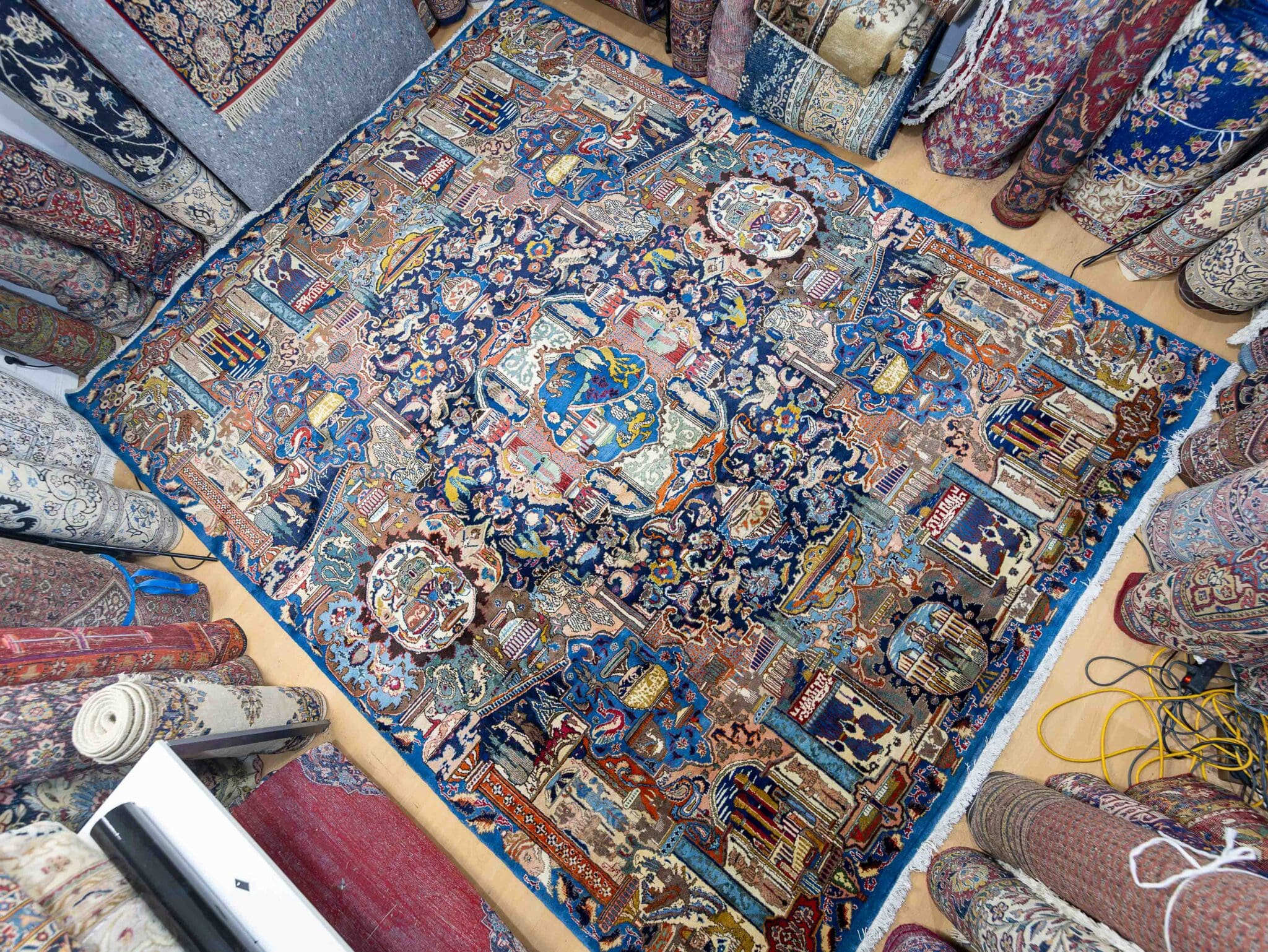 Kashmar Perserteppich aus Iran, 380 × 300 cm