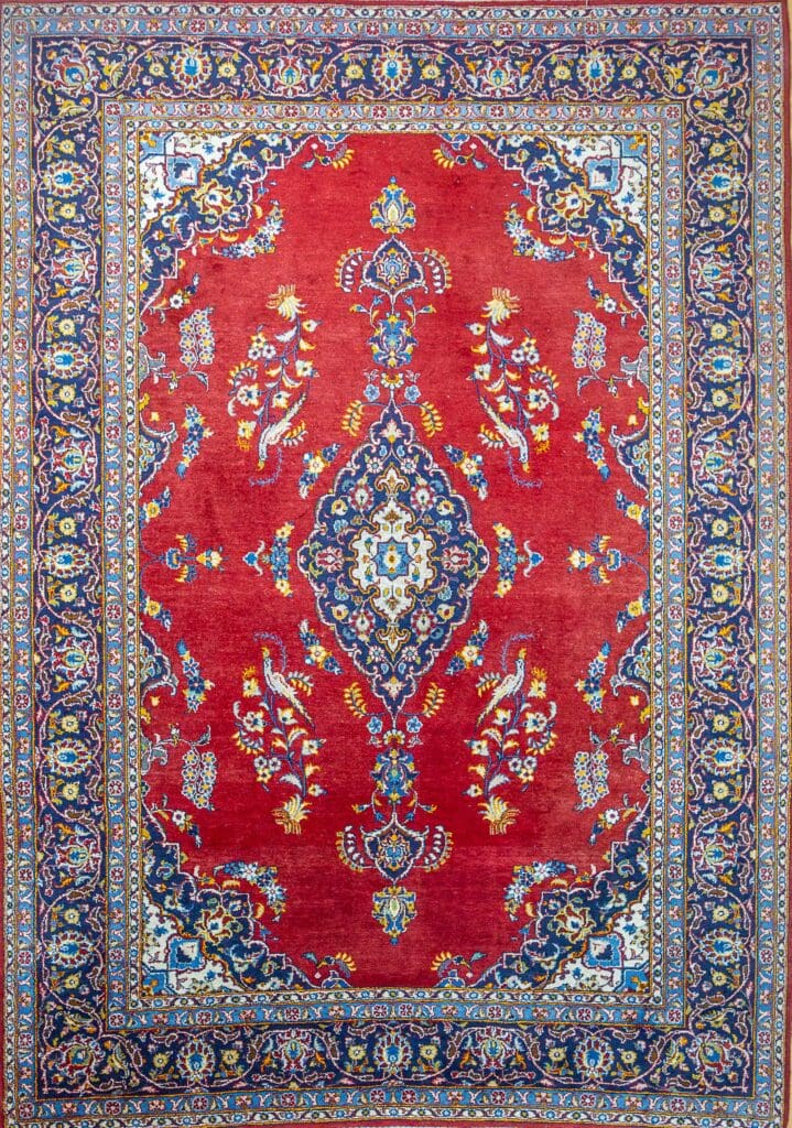 Perserteppich Kashan 320 x 230 cm Wolle handgeknüpft