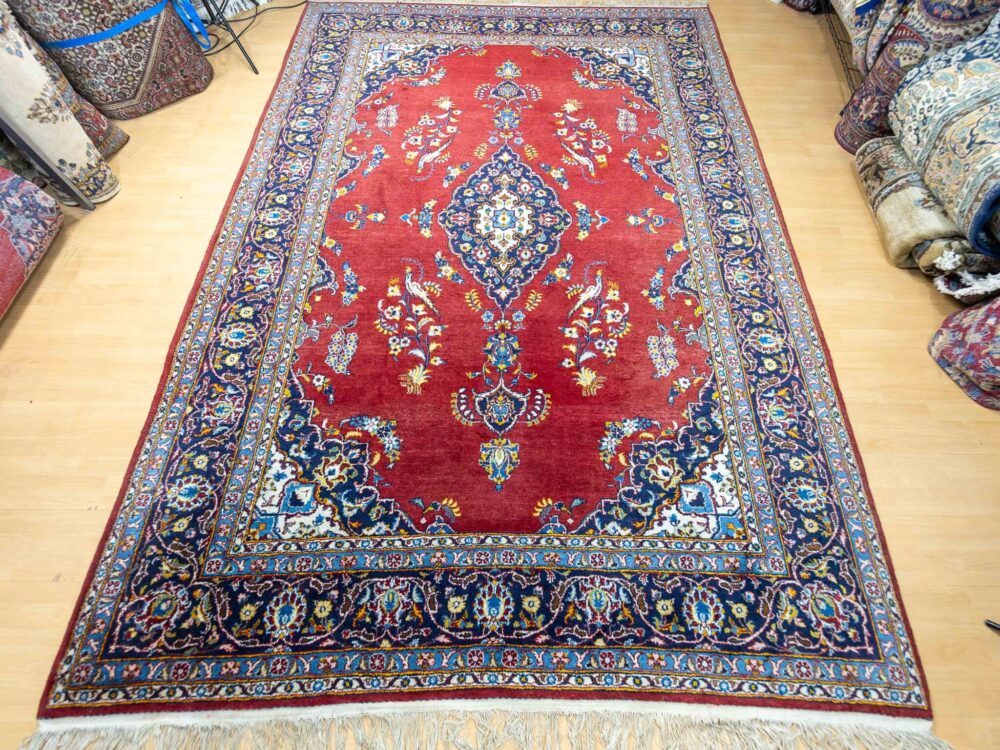 Perserteppich Kashan 320 x 230 cm Wolle handgeknüpft