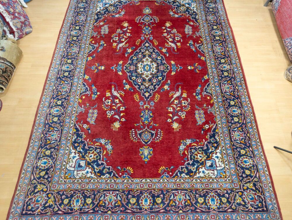 Perserteppich Kashan 320 x 230 cm Wolle handgeknüpft