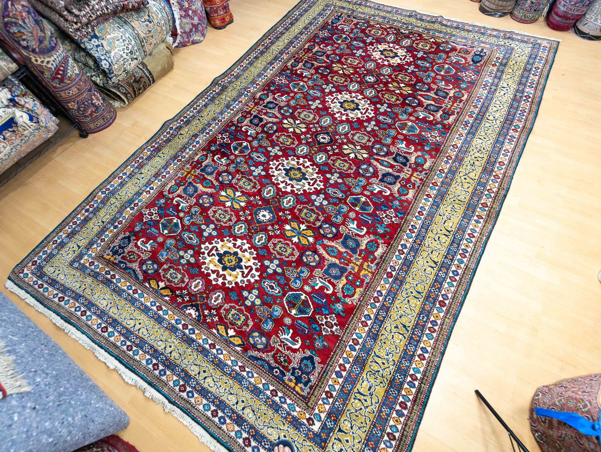 Ardebil Perserteppich 337 × 222 cm aus Wolle, handgeknüpft