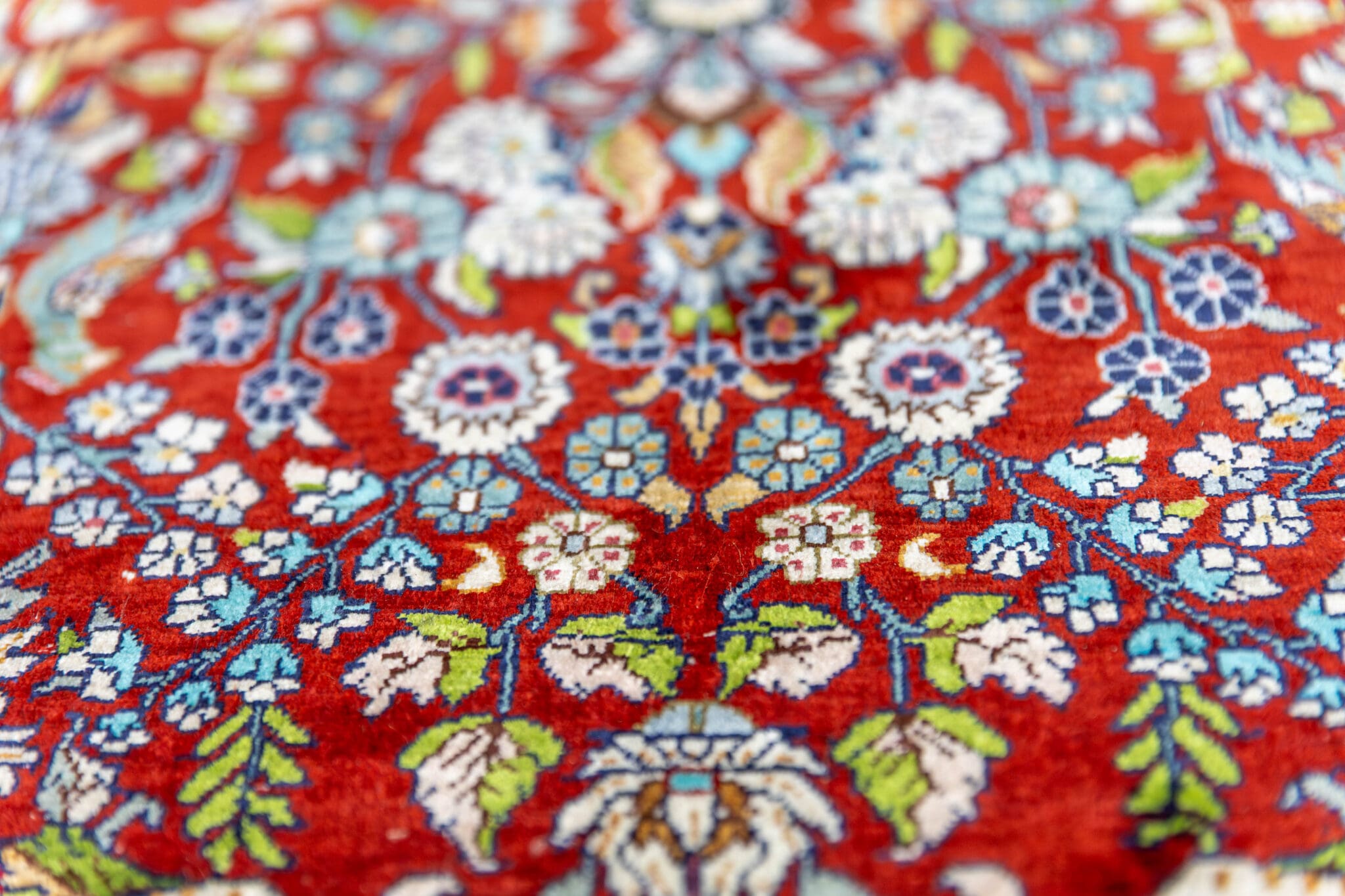 Handgeknüpfter Hamadan Teppich, 124 × 77 cm, Seide