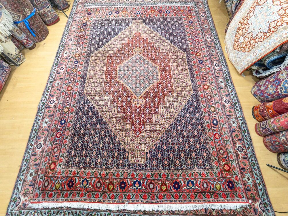 Perserteppich Senneh Bidjar 298 x 205 cm Schurwolle handgeknüpft