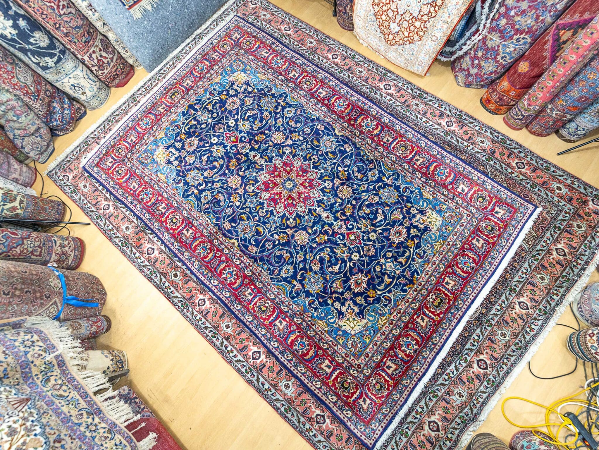 Sarough Farahan Perserteppich 302 × 193 cm aus Wolle, handgeknüpft