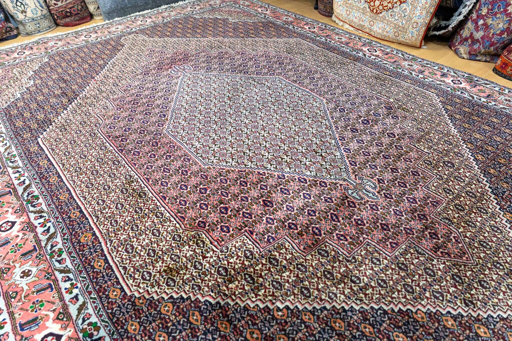 Bijar Perserteppich aus Iran, 359 × 252 cm