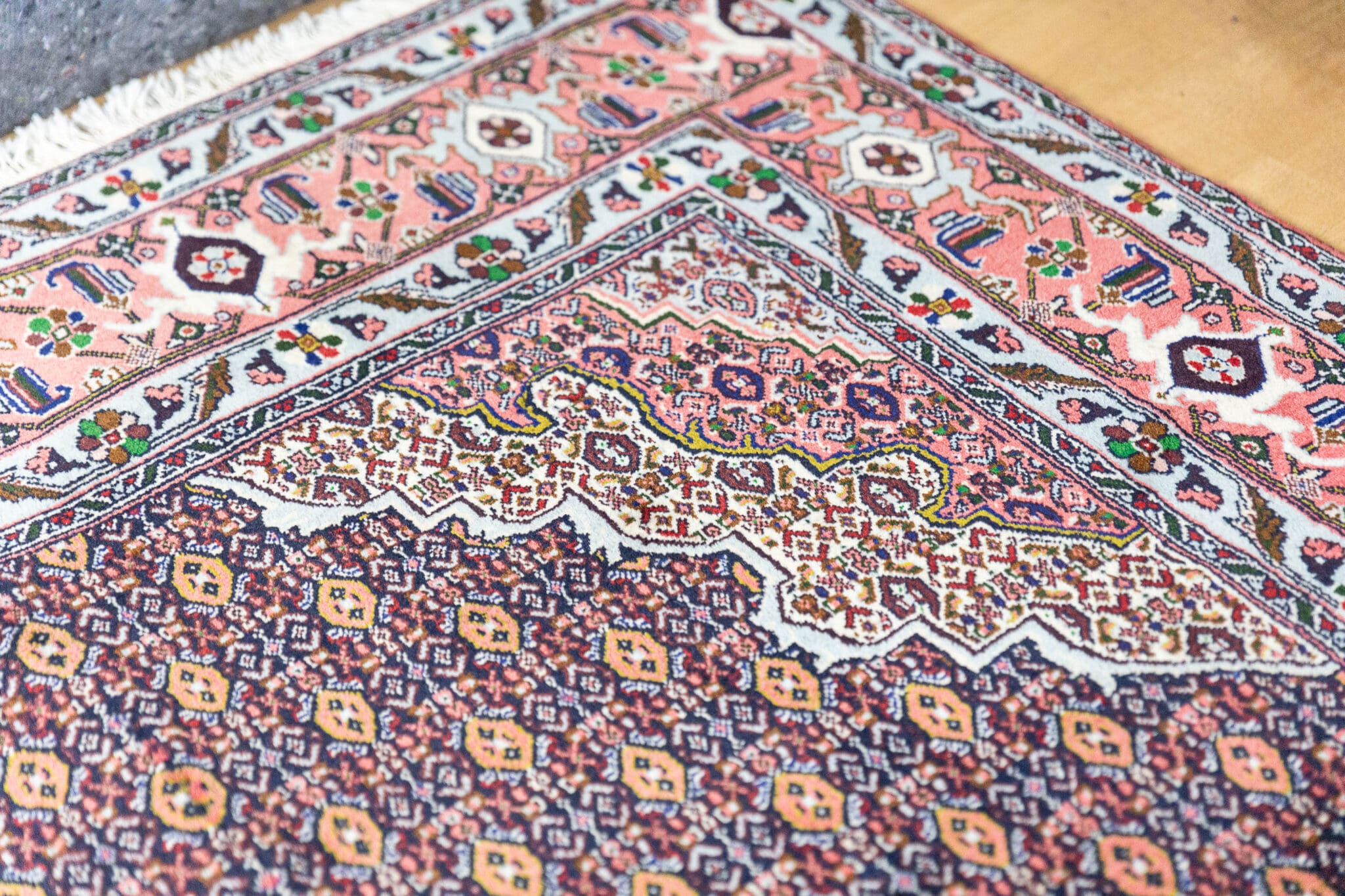 Bijar Perserteppich aus Iran, 359 × 252 cm