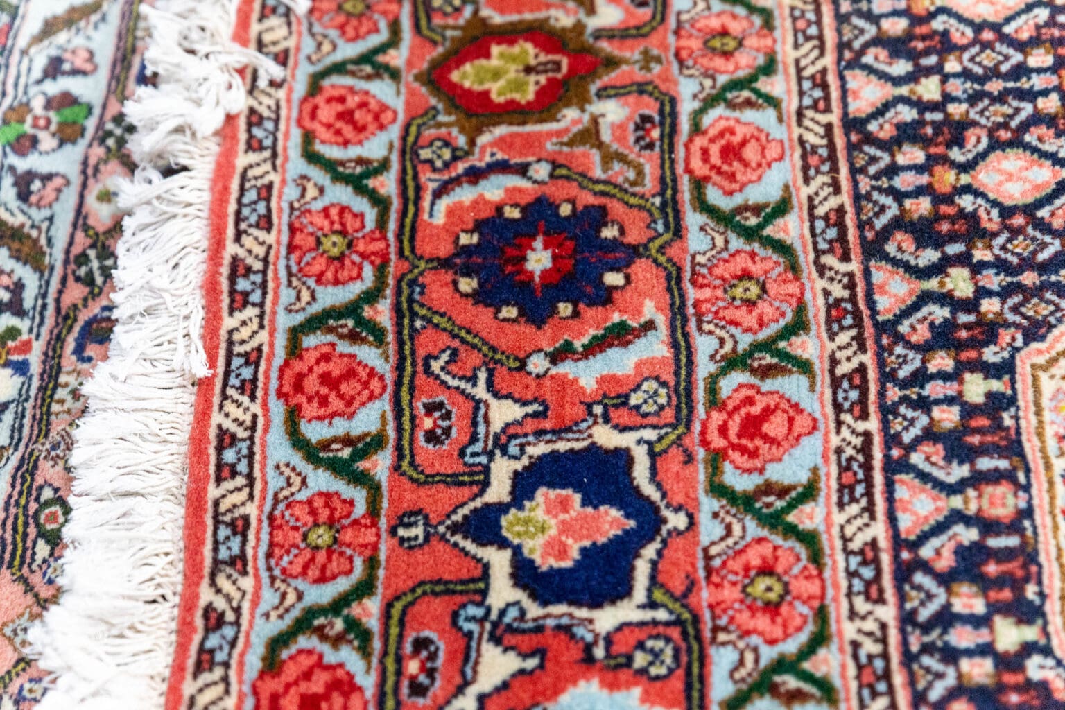 Perserteppich Senneh Bidjar 298 x 205 cm Schurwolle handgeknüpft