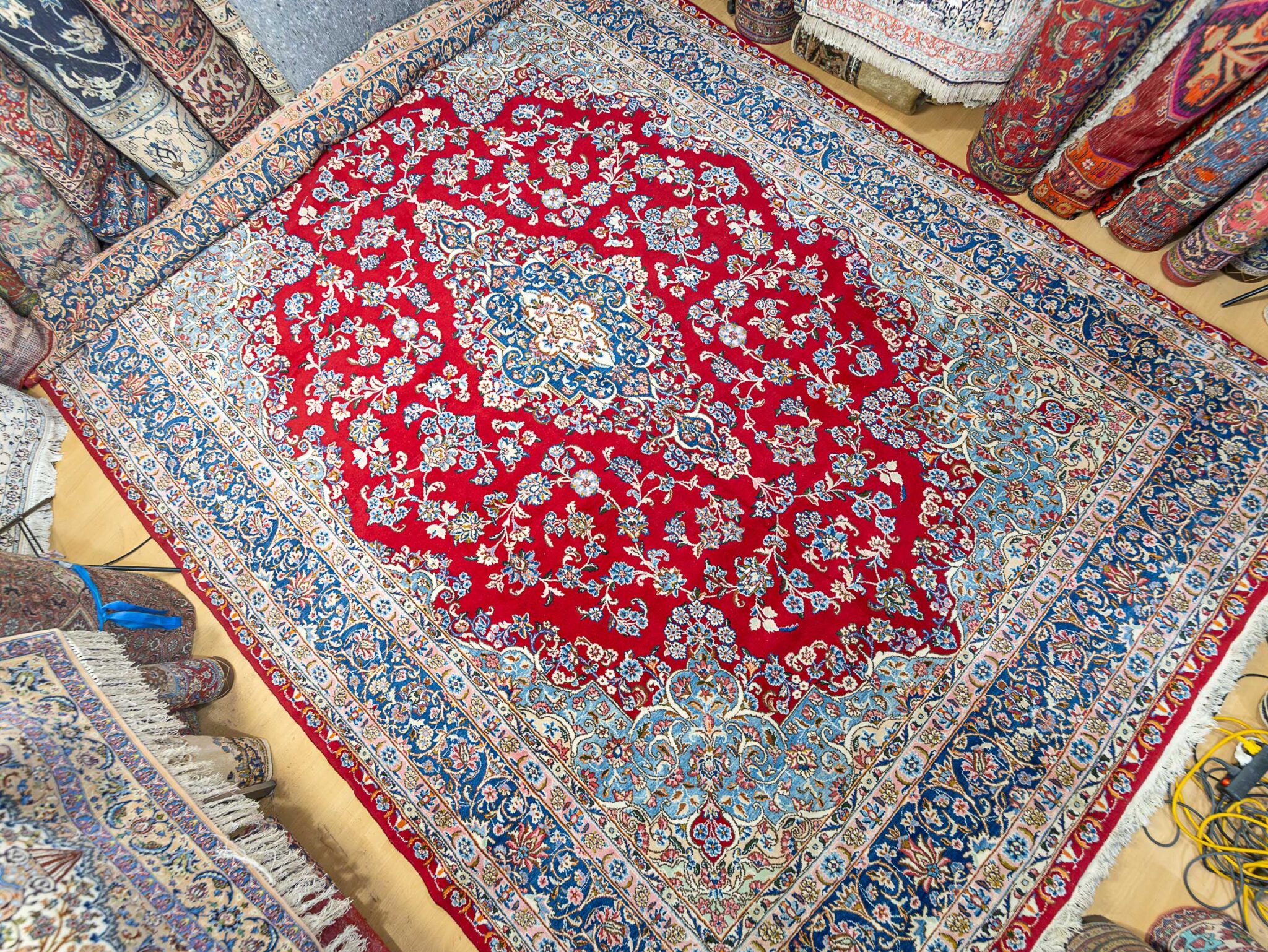 Kerman Perserteppich 400 × 300 cm aus Wolle, handgeknüpft