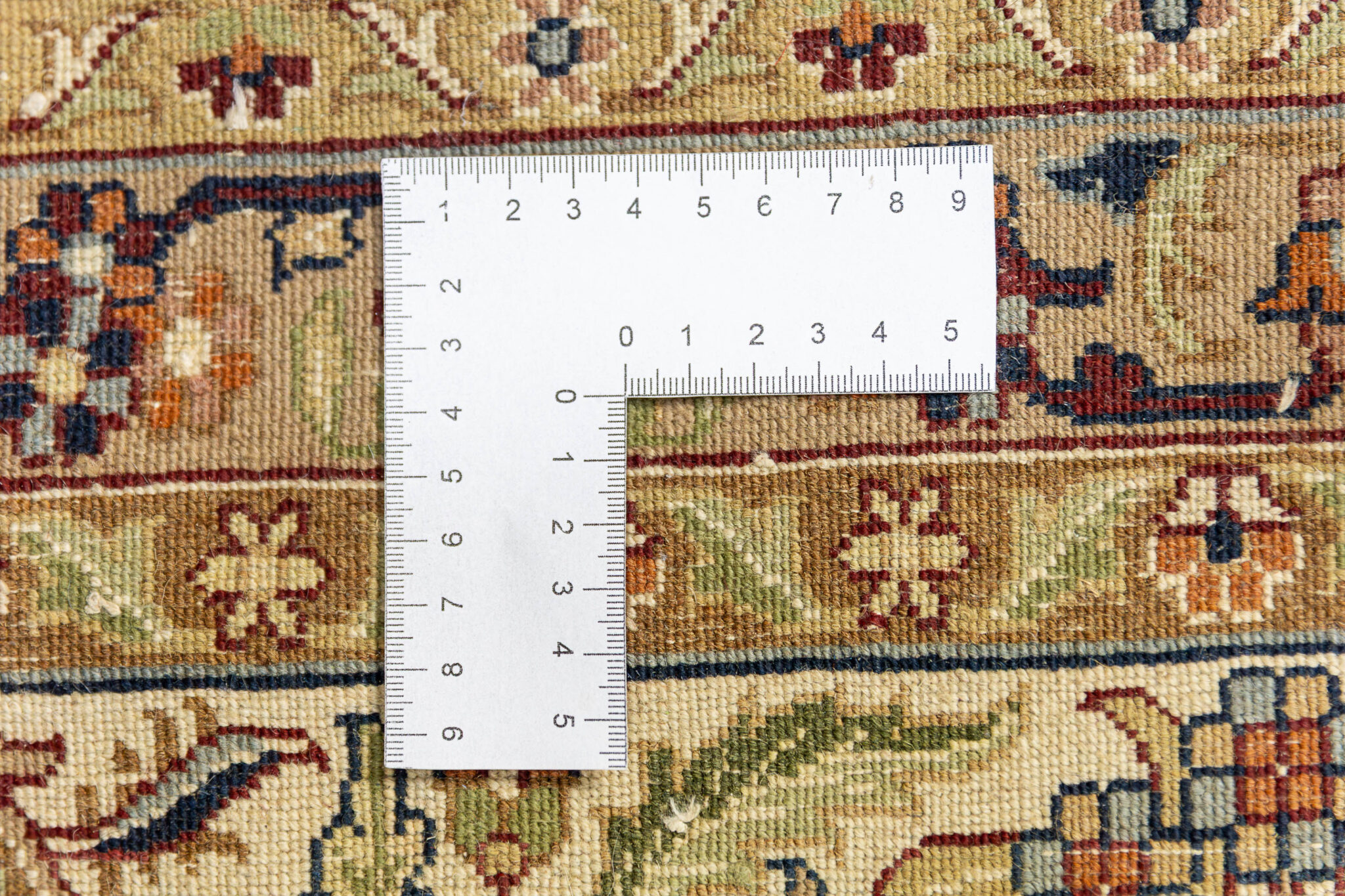 Kashan Orientteppich 340 × 253 cm aus Wolle, handgeknüpft