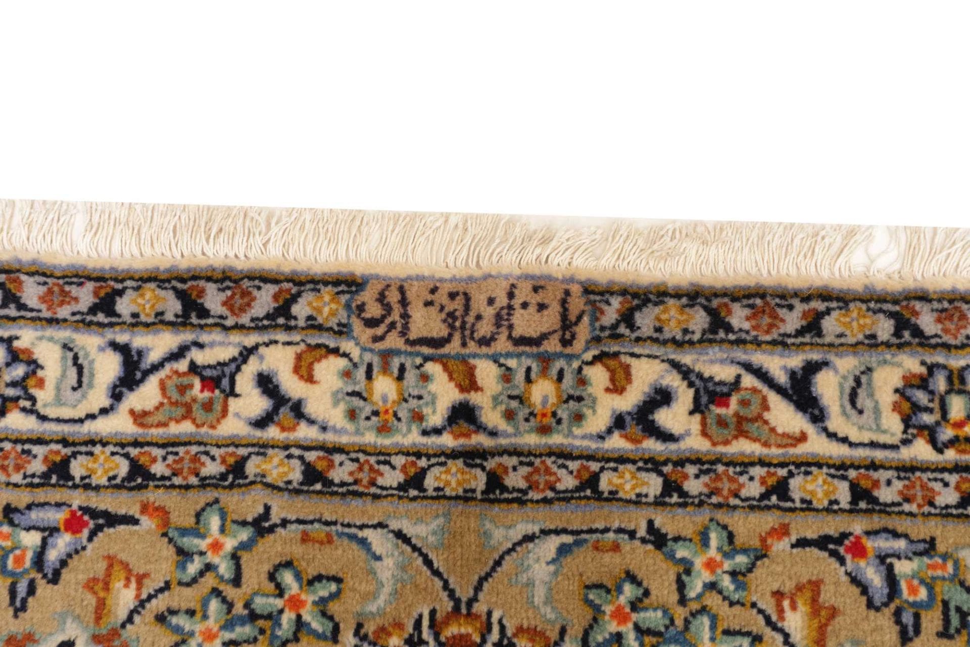 Handgeknüpfter Kashan Perserteppich 294 × 382 cm