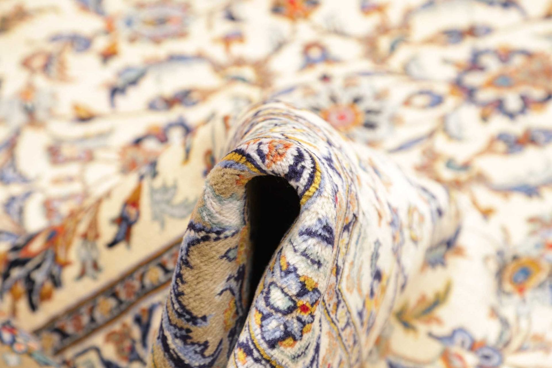 Handgeknüpfter Kashan Perserteppich 294 × 382 cm