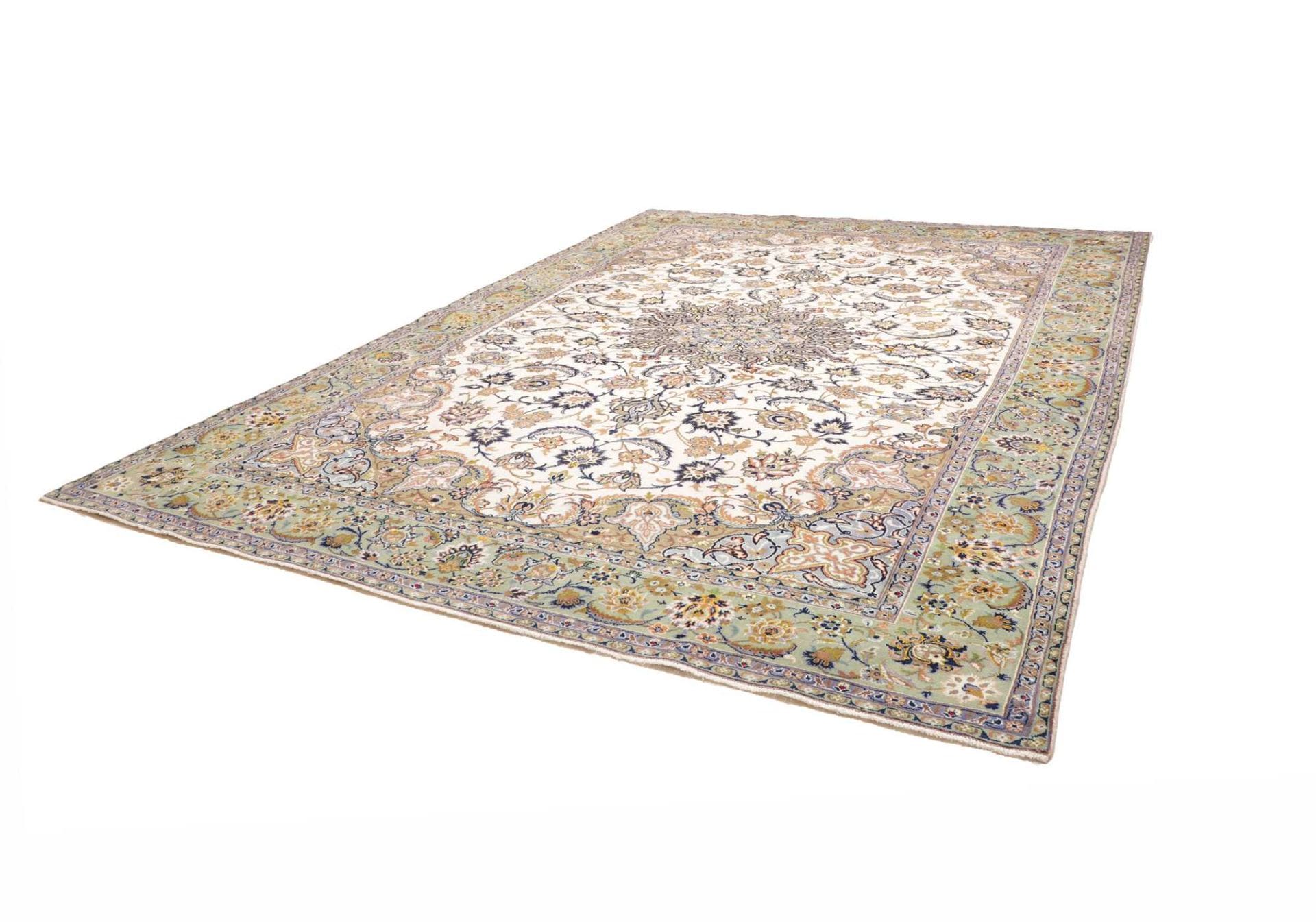 Handgeknüpfter Kashan Perserteppich, 297 × 385 cm, Wolle