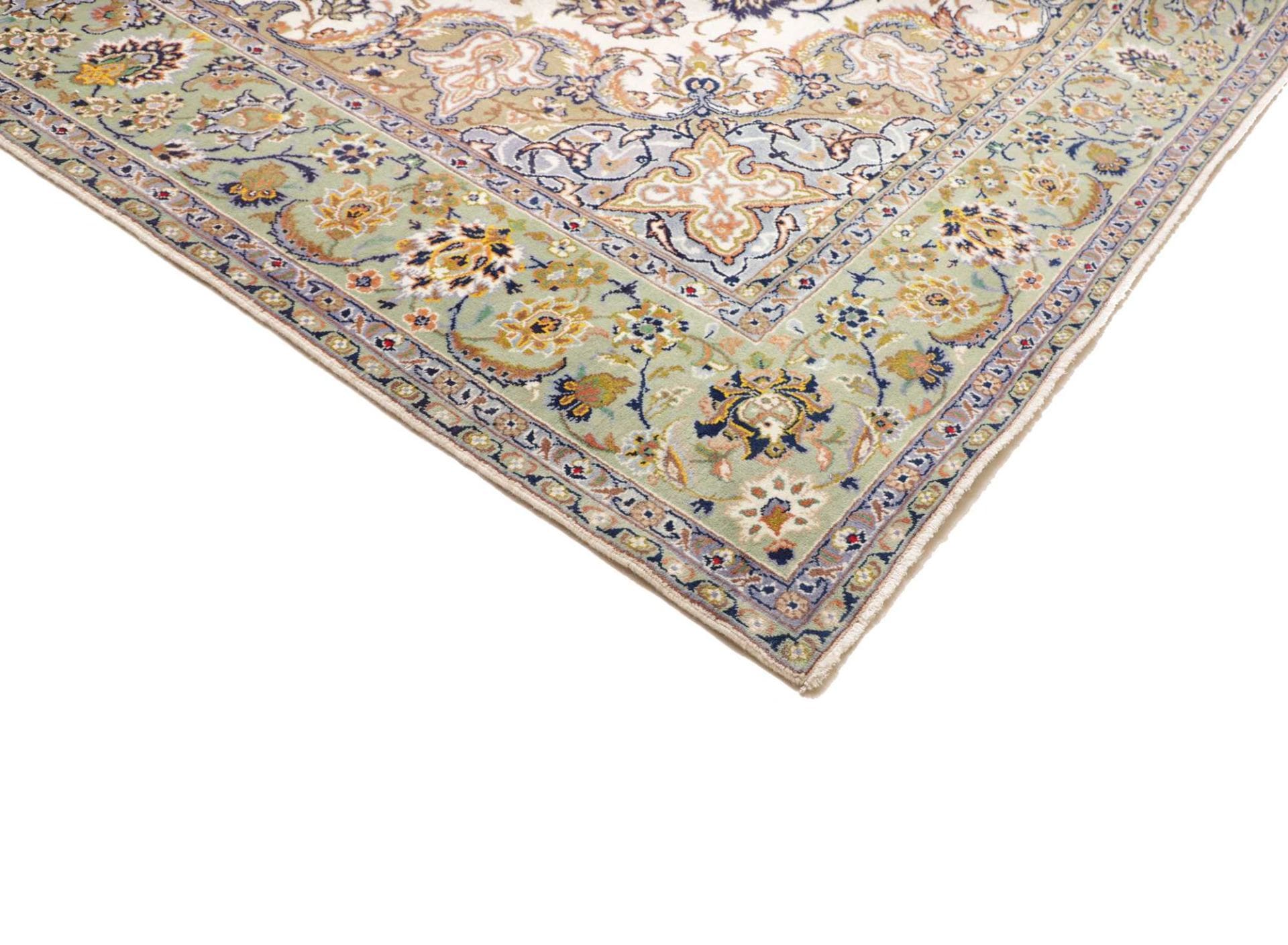 Handgeknüpfter Kashan Perserteppich, 297 × 385 cm, Wolle