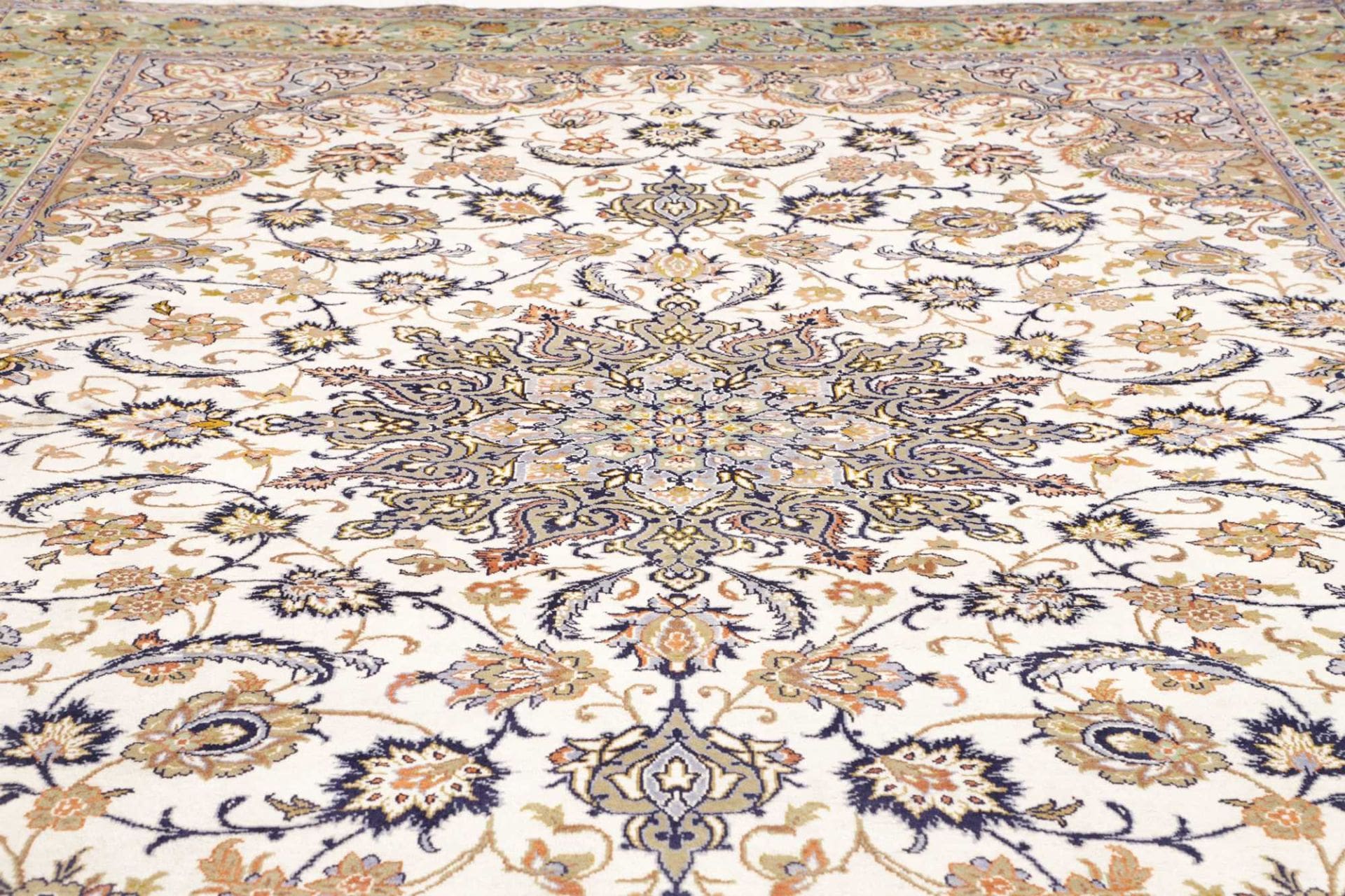 Handgeknüpfter Kashan Perserteppich, 297 × 385 cm, Wolle