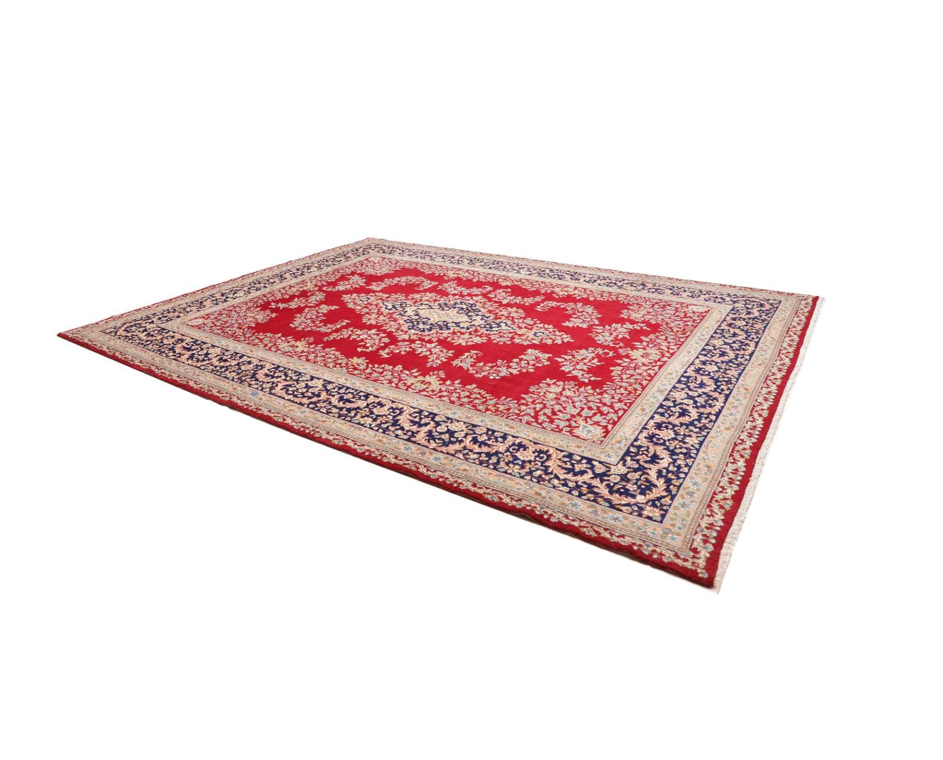 perserteppich-kirman-301-x-401-cm-schurwolle-handgeknupft-2 Handgeknüpfter Kerman Perserteppich, 301 × 401 cm, Wolle